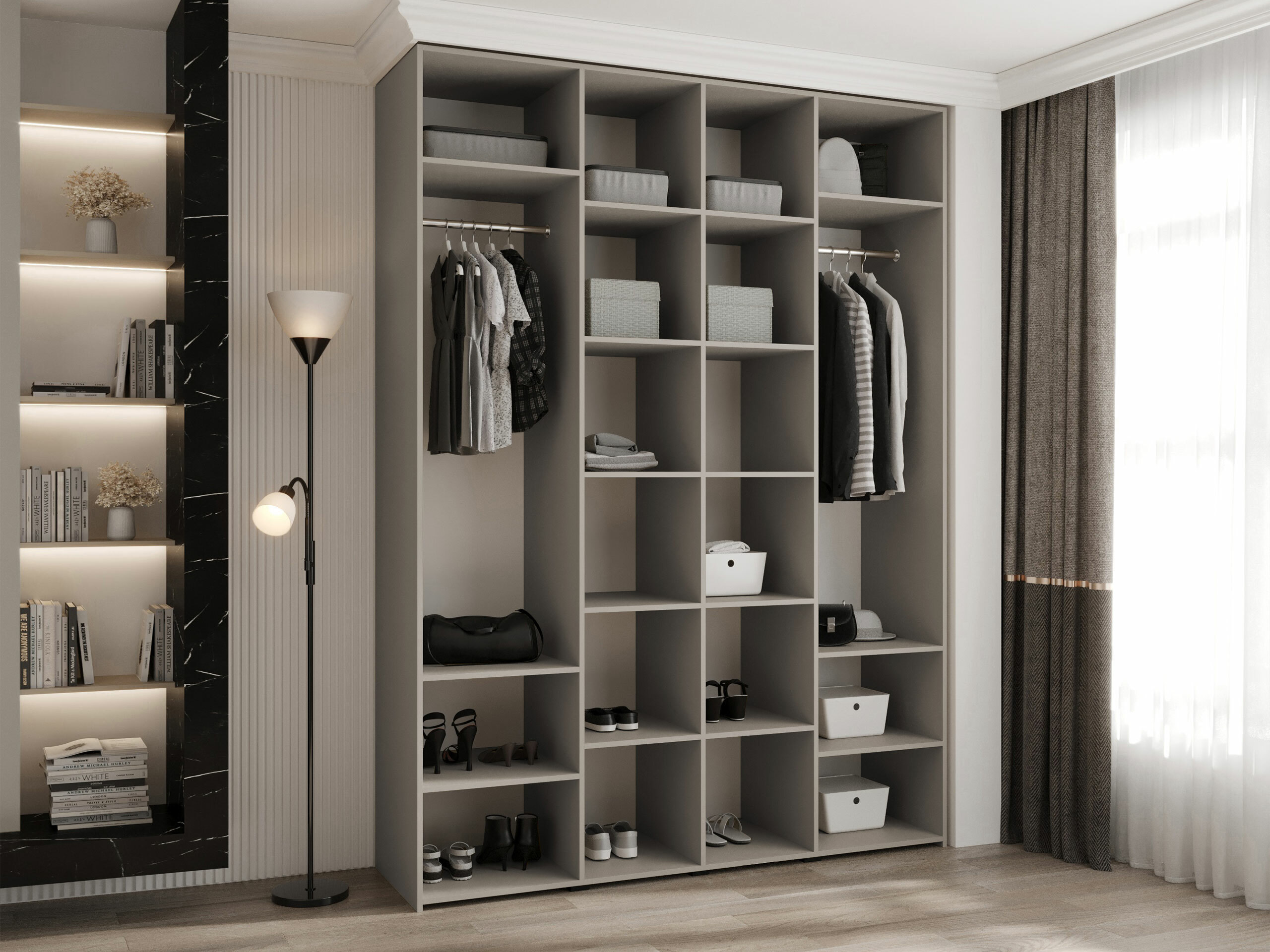 Kledingkast Hartford 564 (Wit)