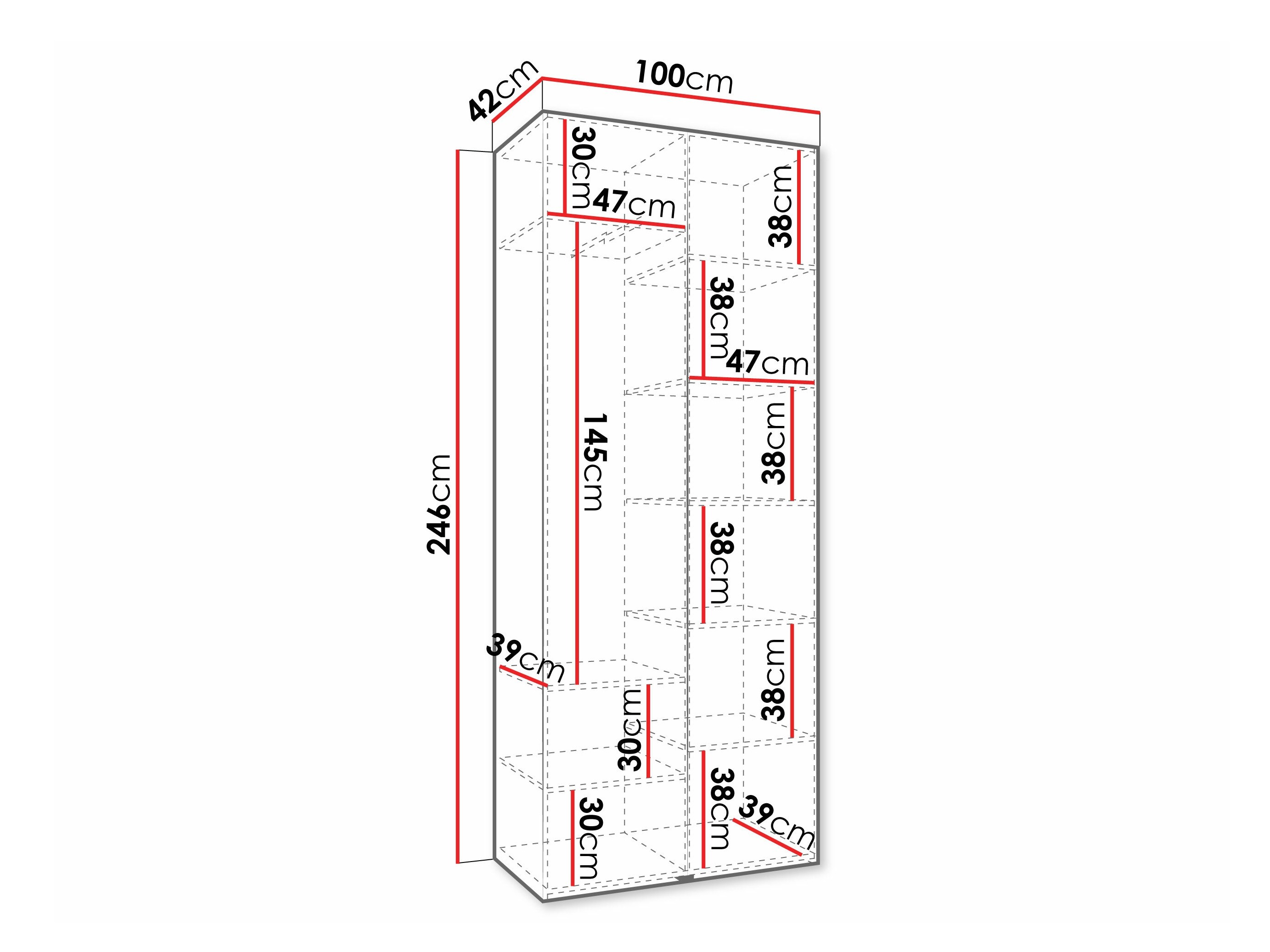 Kledingkast Hartford 569 (Kasjmier)