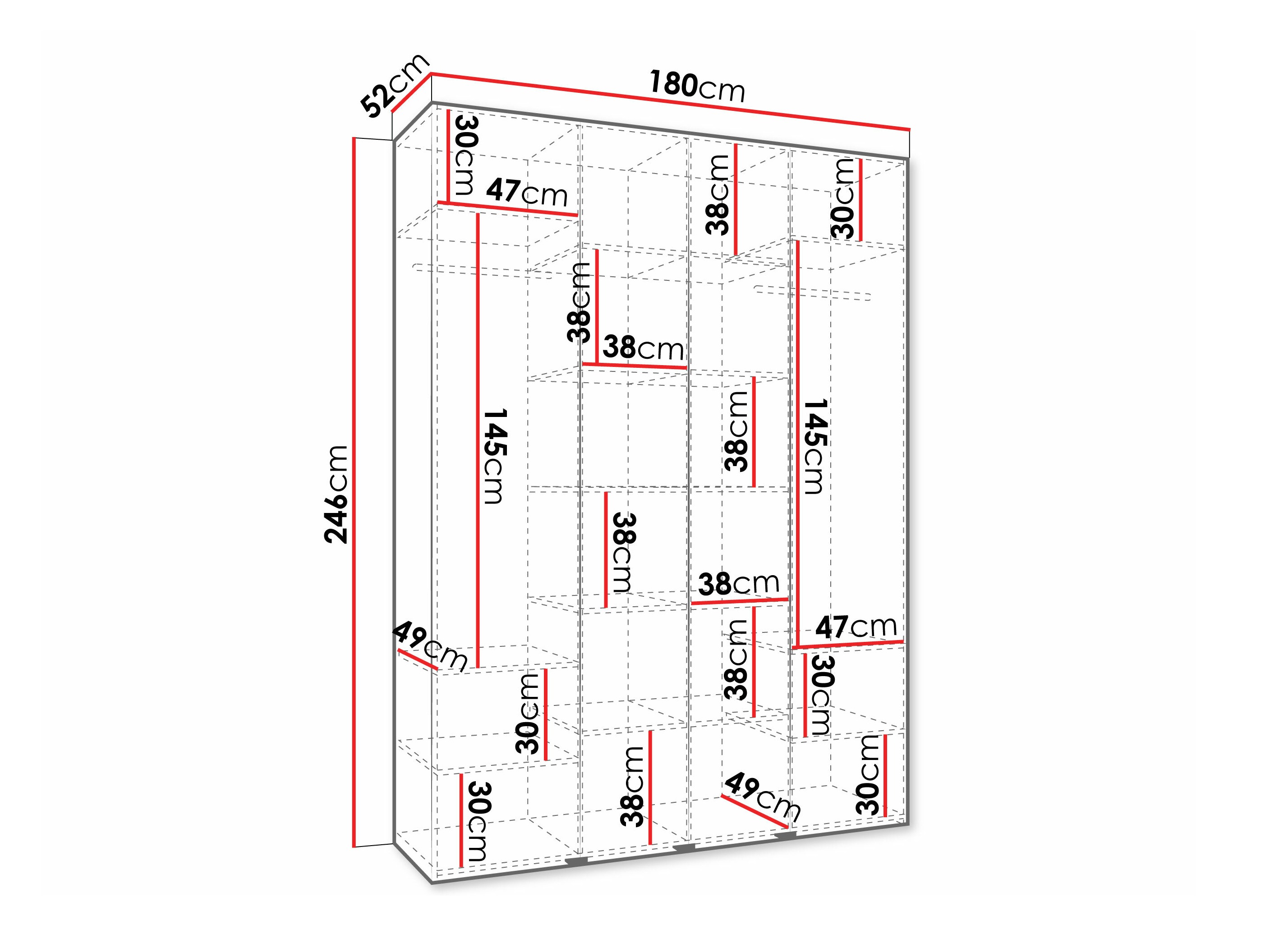 Kledingkast Hartford 570 (Kasjmier)