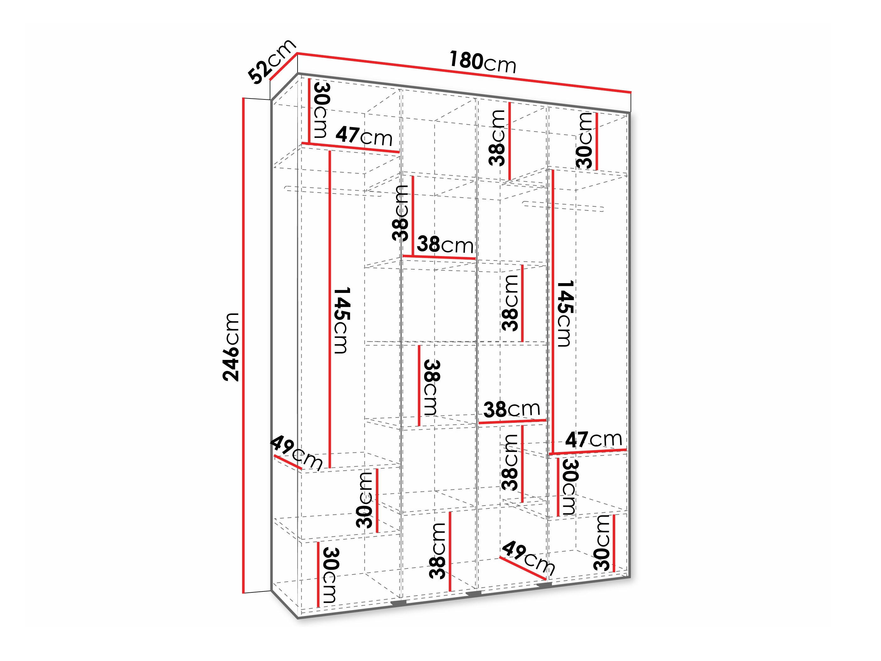 Kledingkast Hartford 570 (Kasjmier)