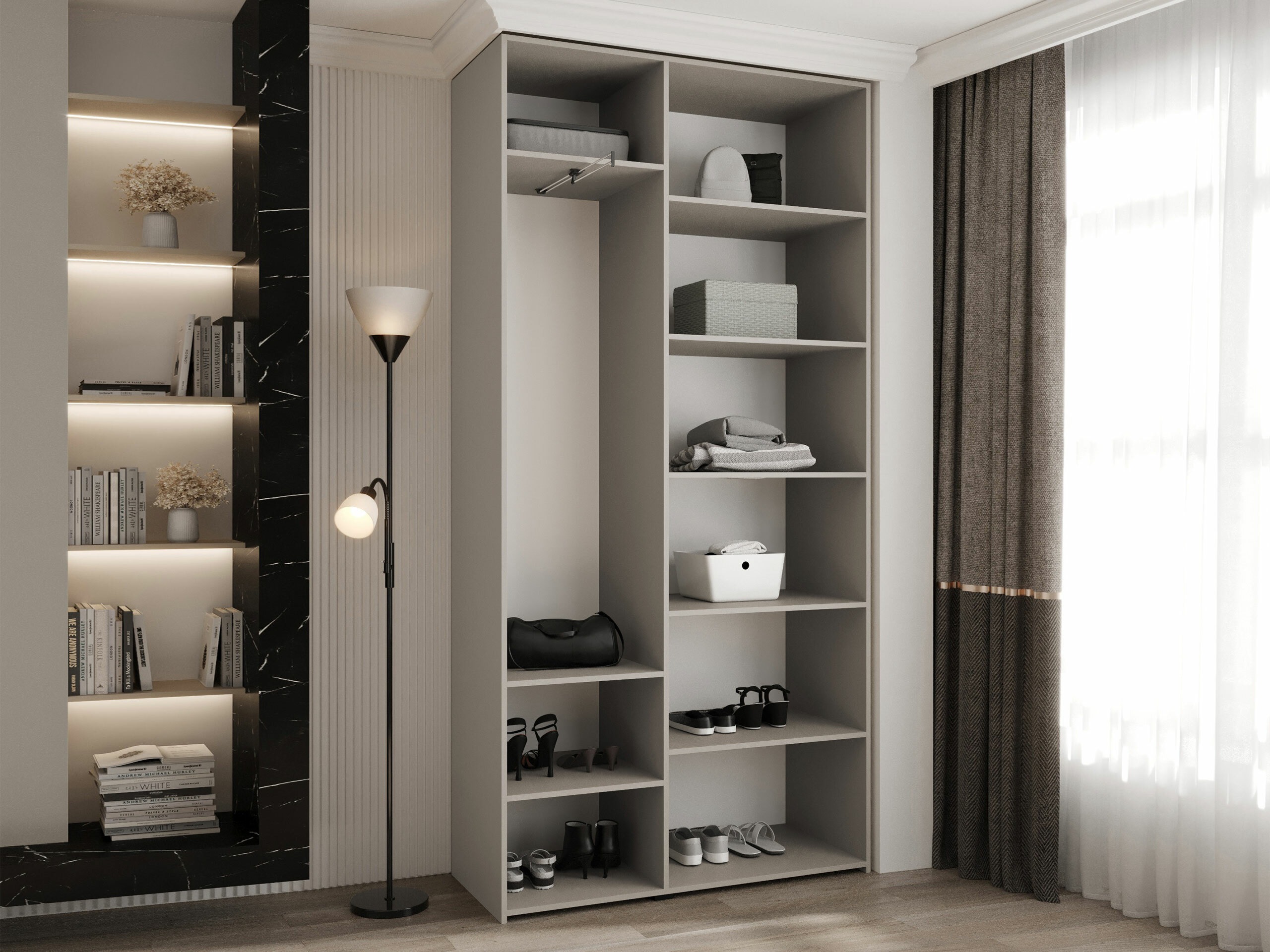 Kledingkast Hartford 571 (Wit)