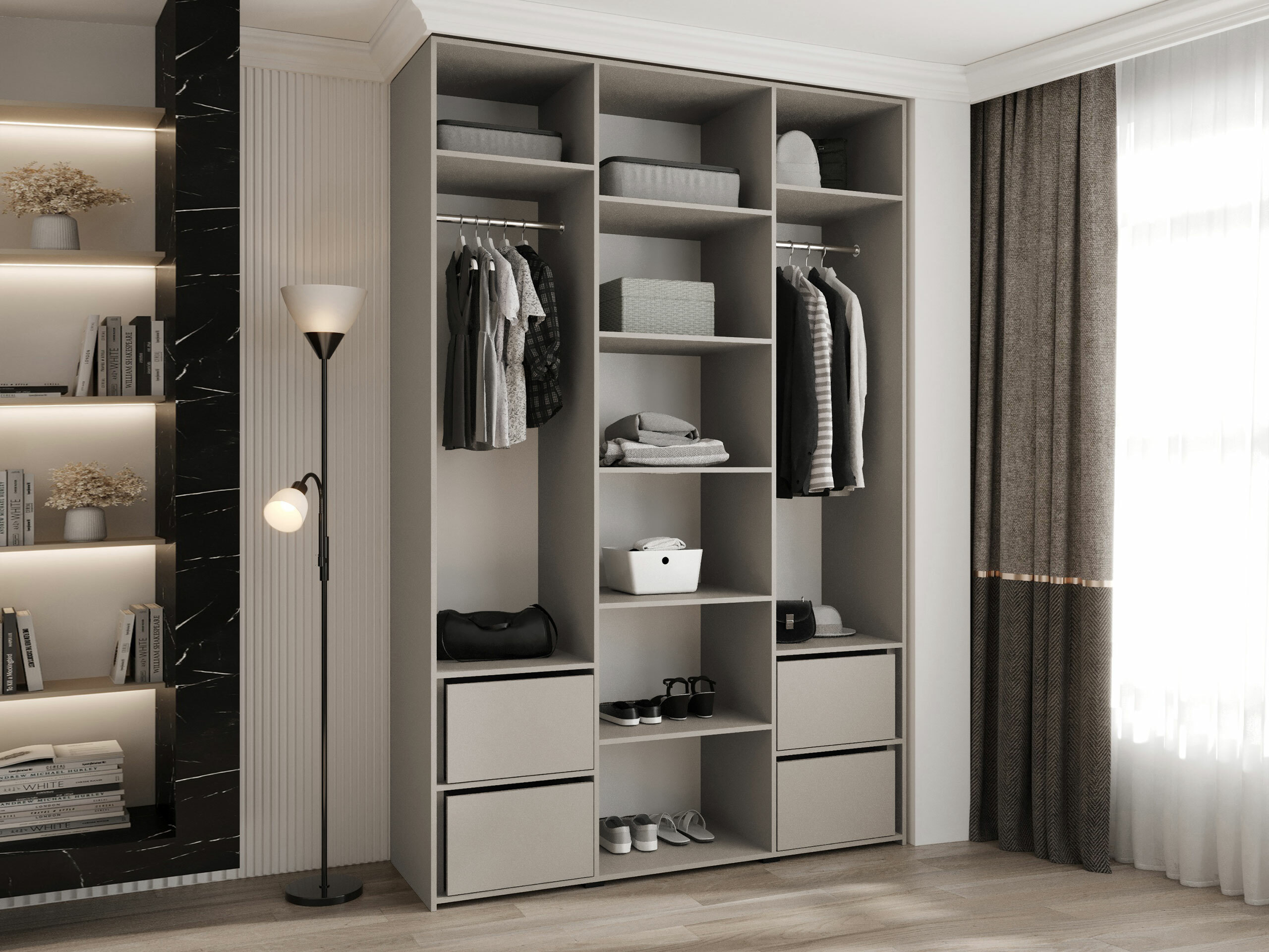 Kledingkast Hartford 571 (Kasjmier)