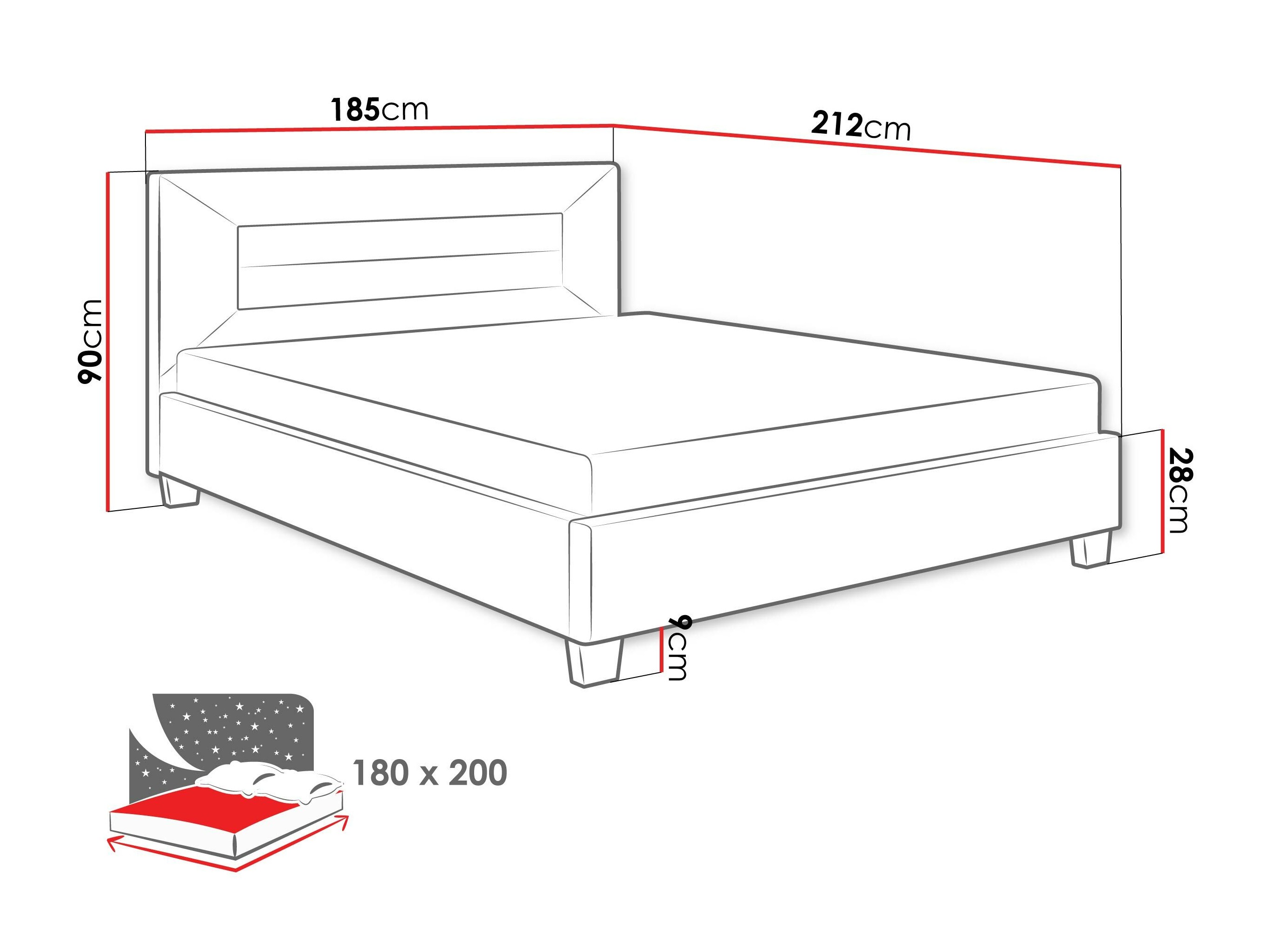 Bed Comfivo 327 (Lichtgrijs)