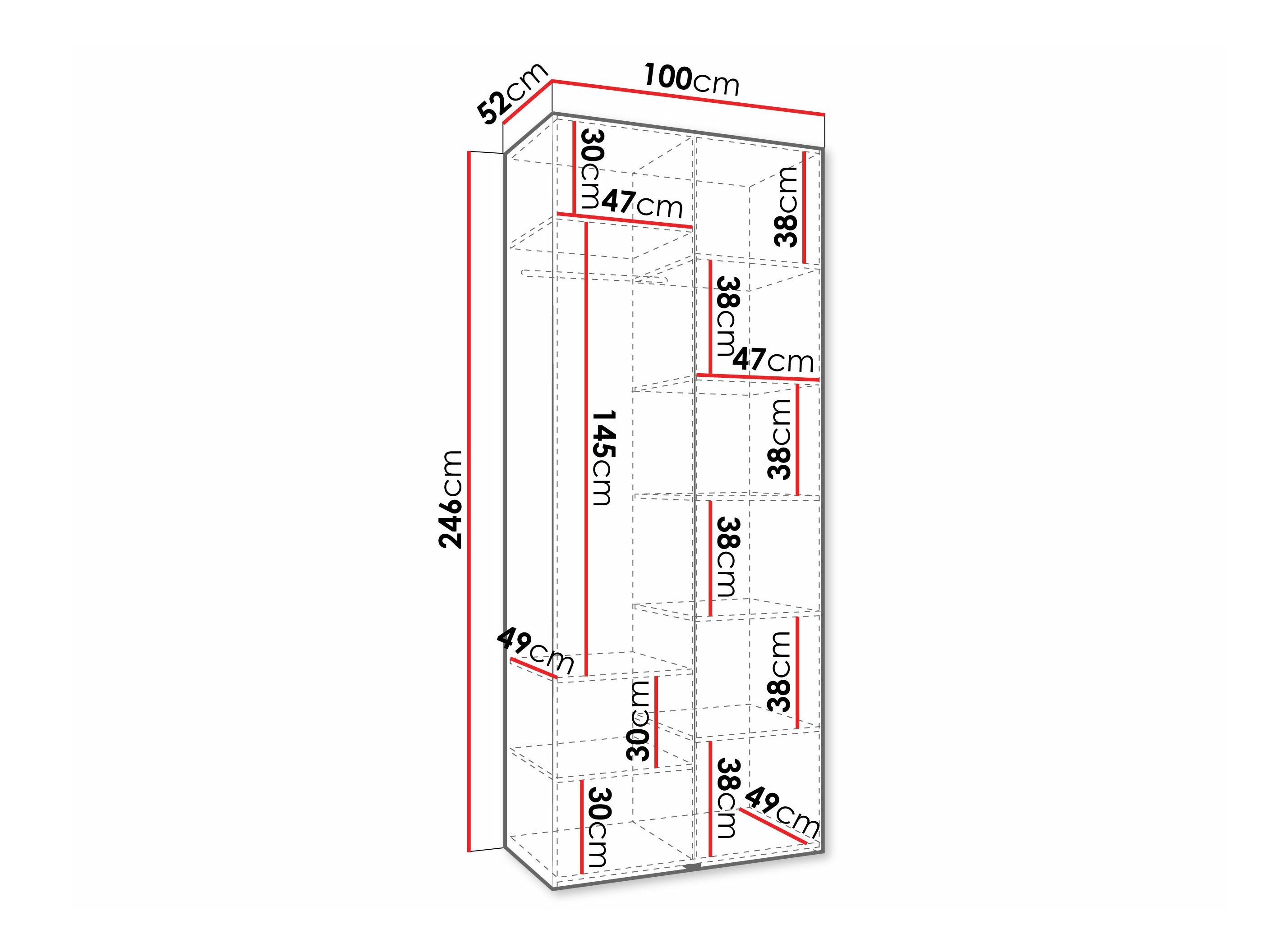 Kledingkast Hartford 572 (Kasjmier)