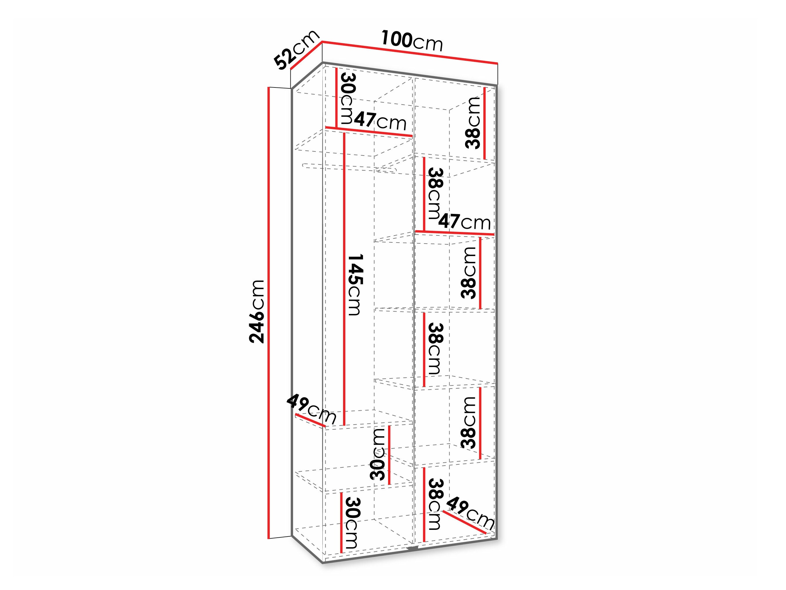 Kledingkast Hartford 572 (Kasjmier)