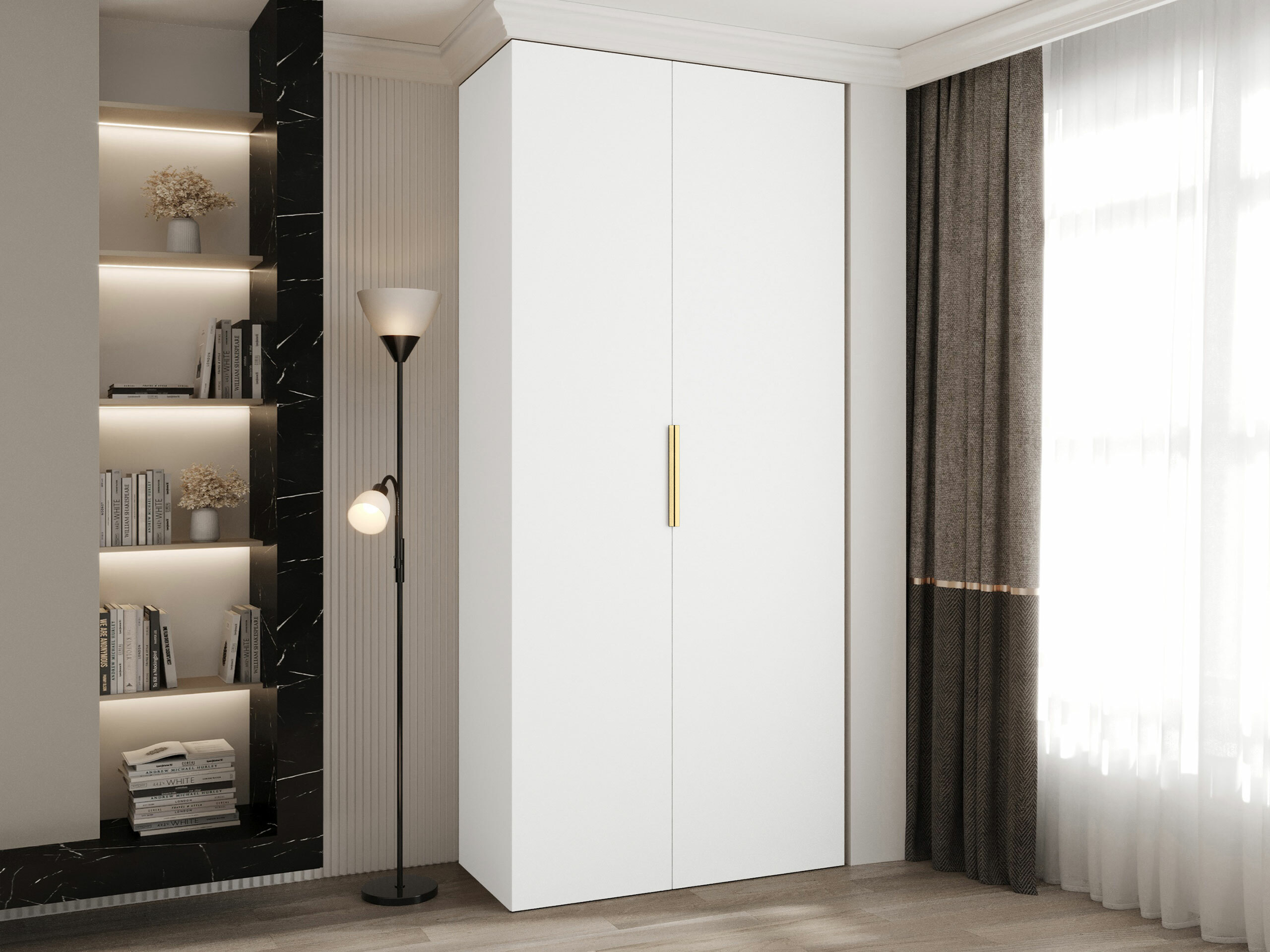 Kledingkast Hartford 572 (Wit)