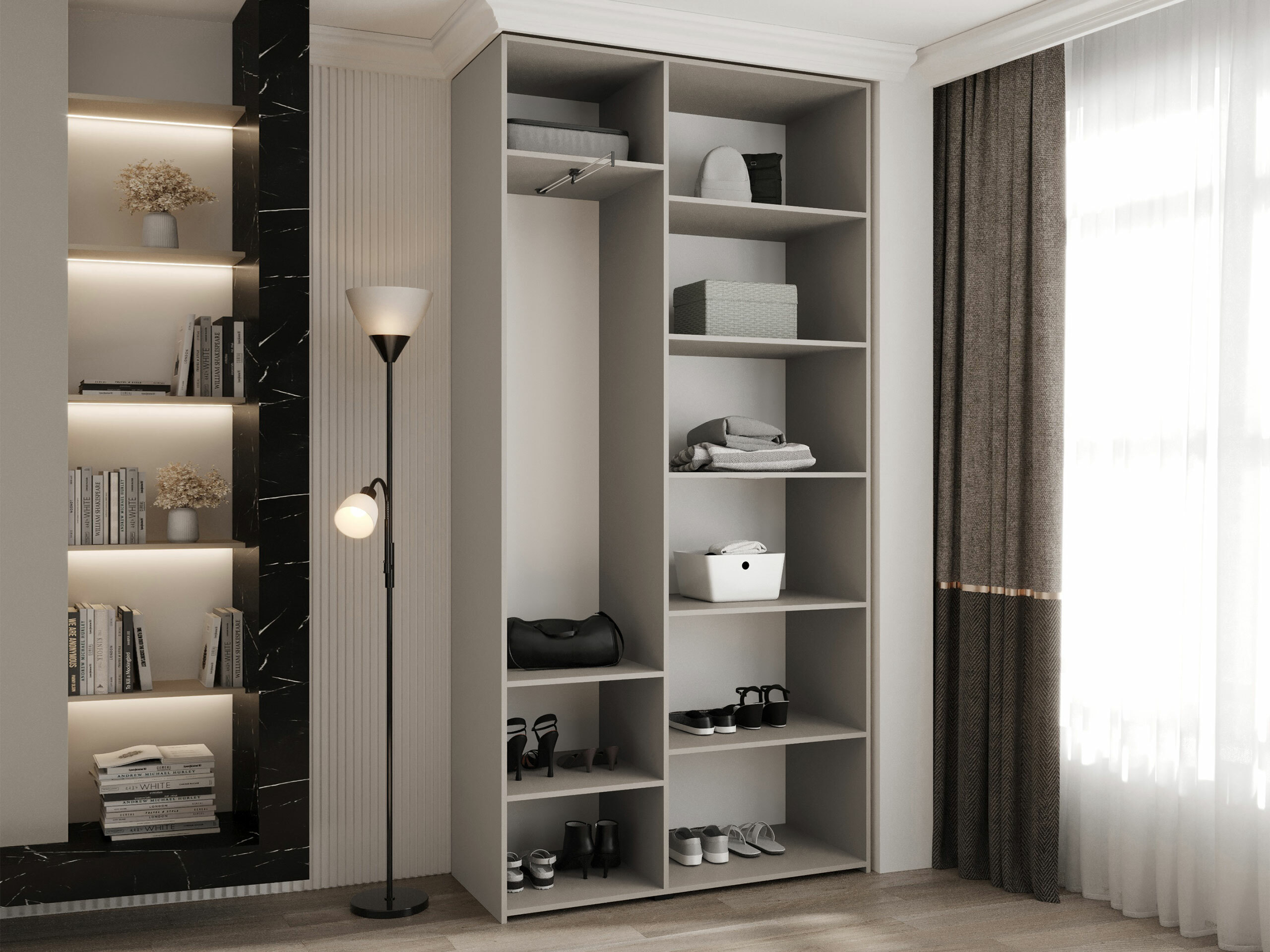 Kledingkast Hartford 573 (Wit)