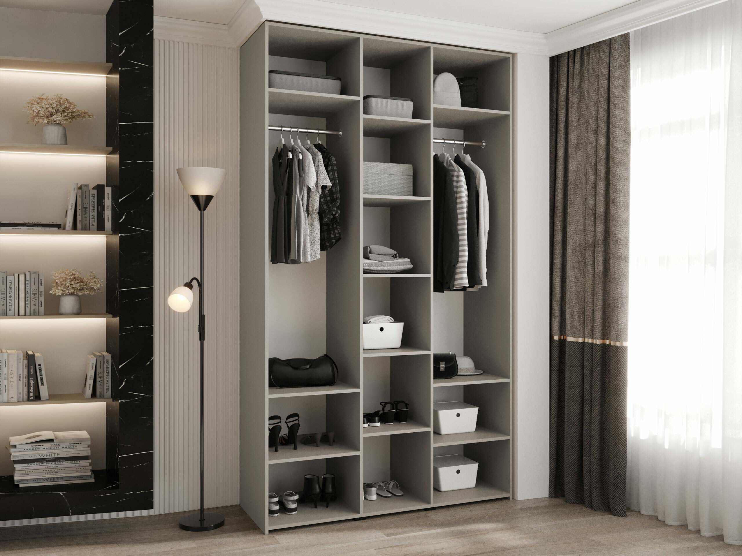 Kledingkast Hartford 573 (Wit)