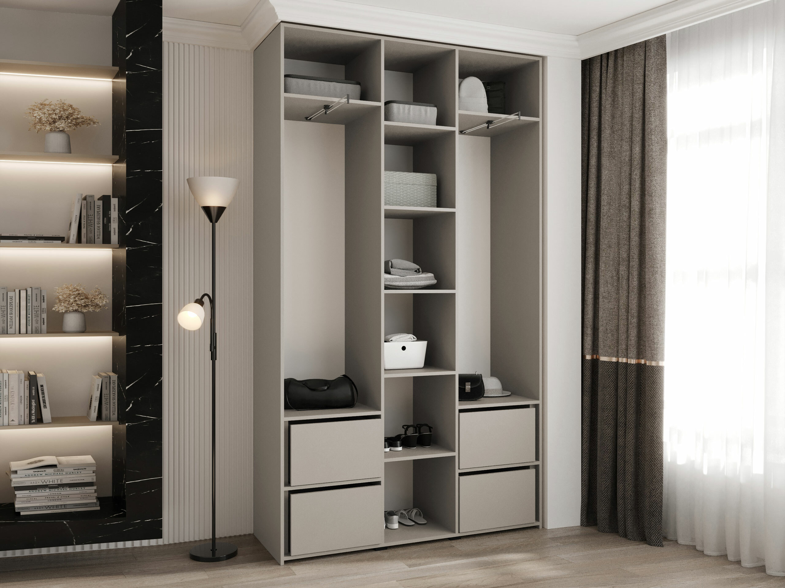 Kledingkast Hartford 573 (Wit)