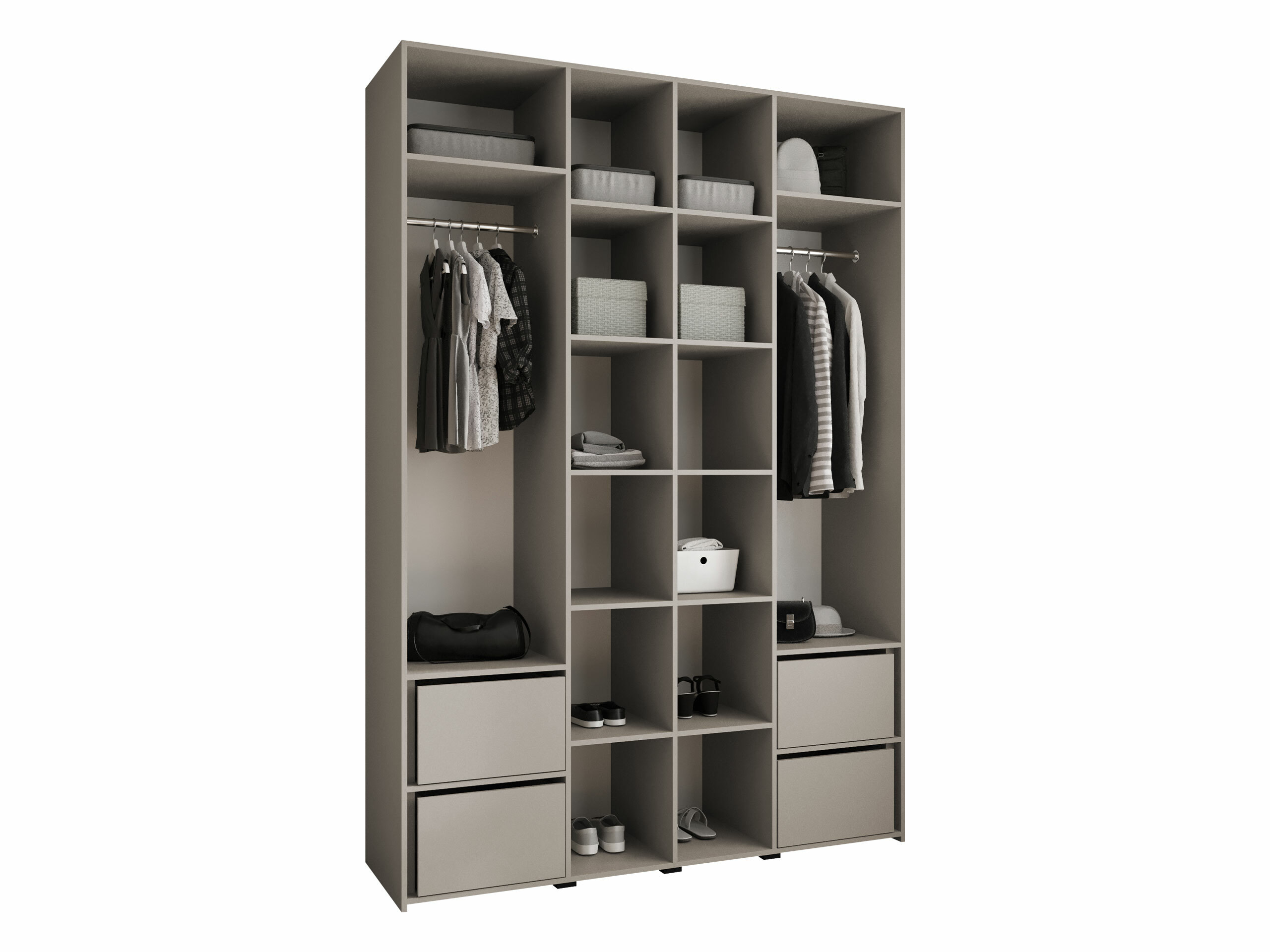 Kledingkast Hartford 574 (Wit)