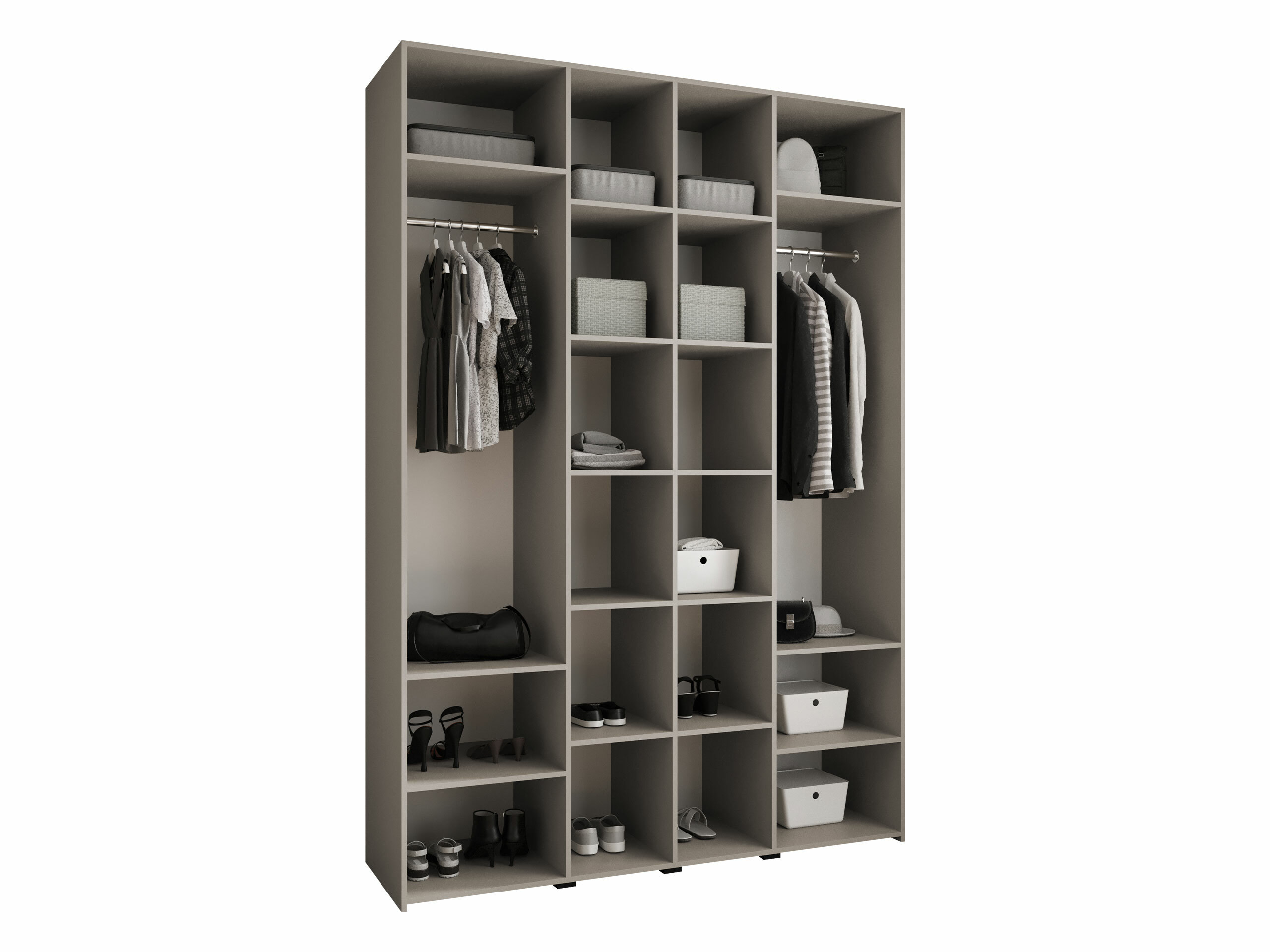 Kledingkast Hartford 574 (Wit)