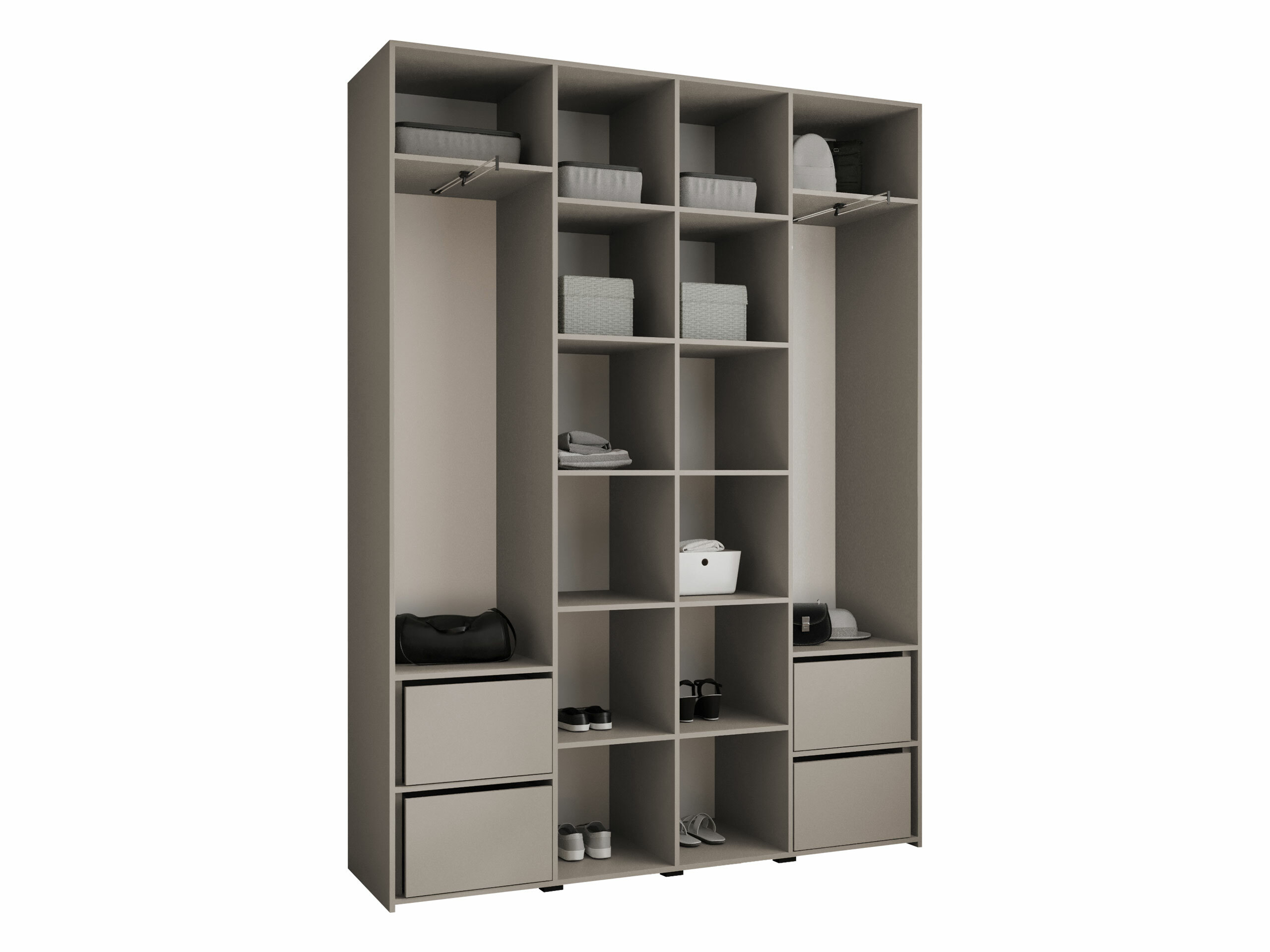 Kledingkast Hartford 574 (Wit)