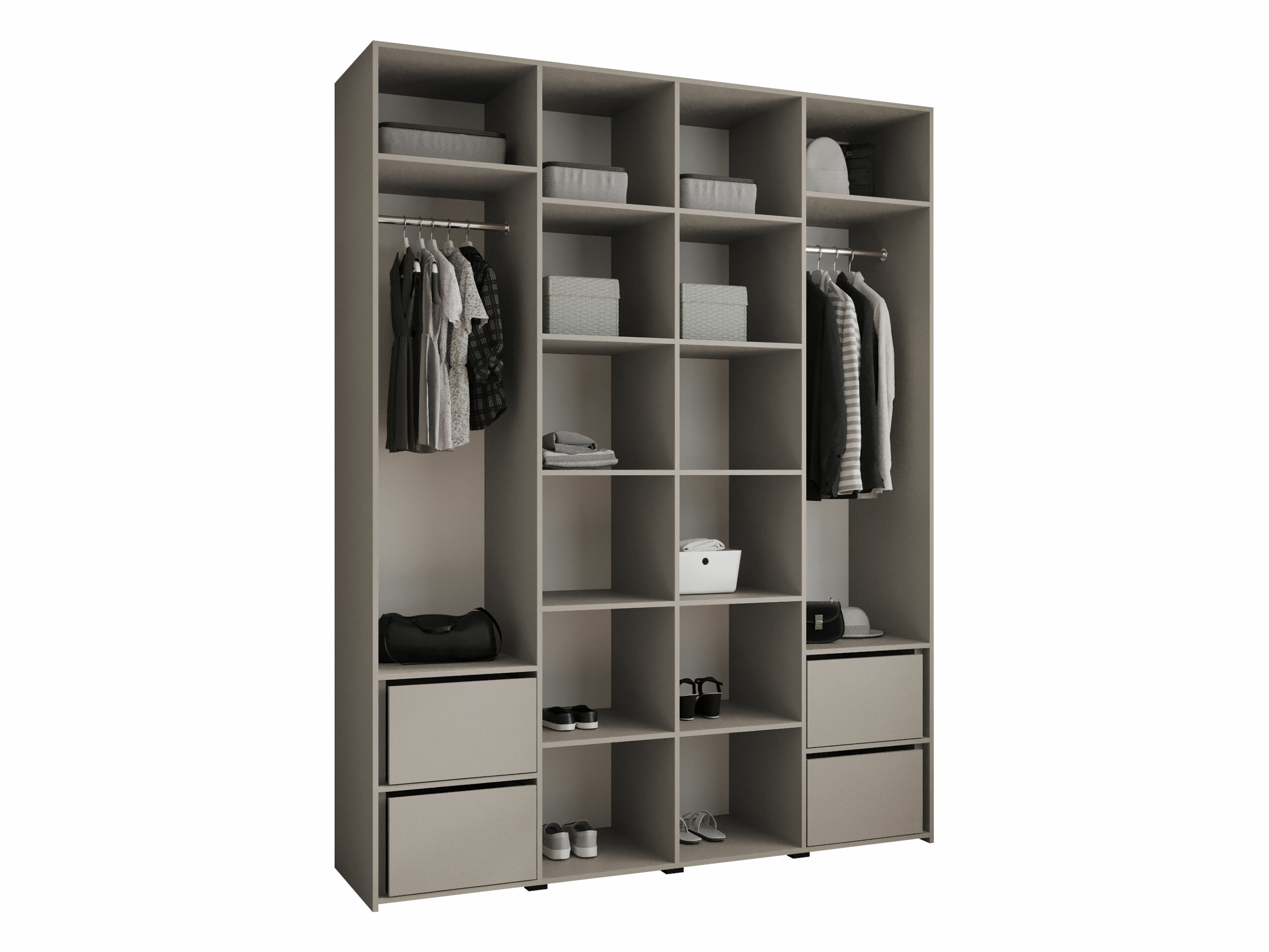 Kledingkast Hartford 574 (Wit)