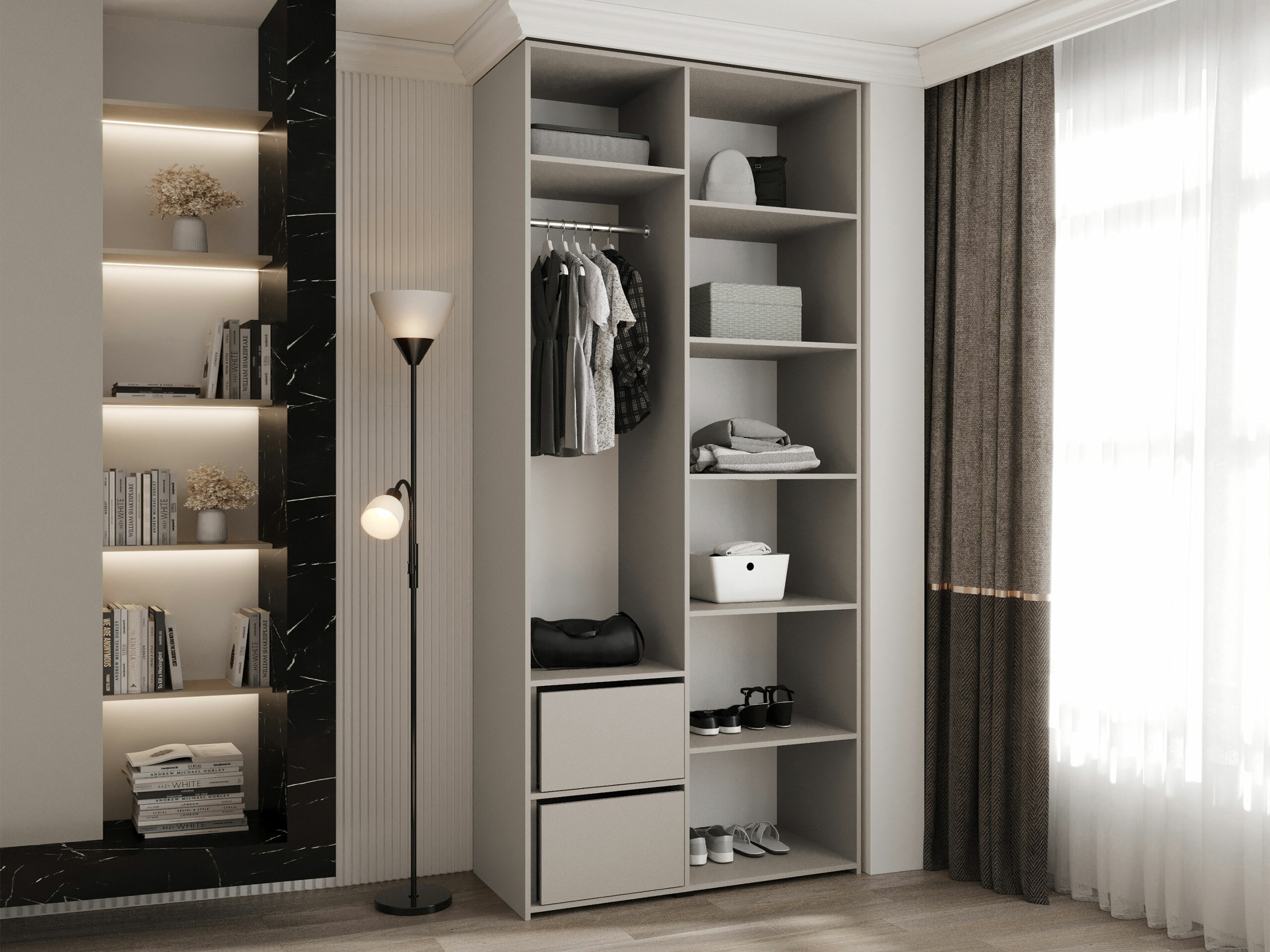 Kledingkast Hartford 540 (Wit)