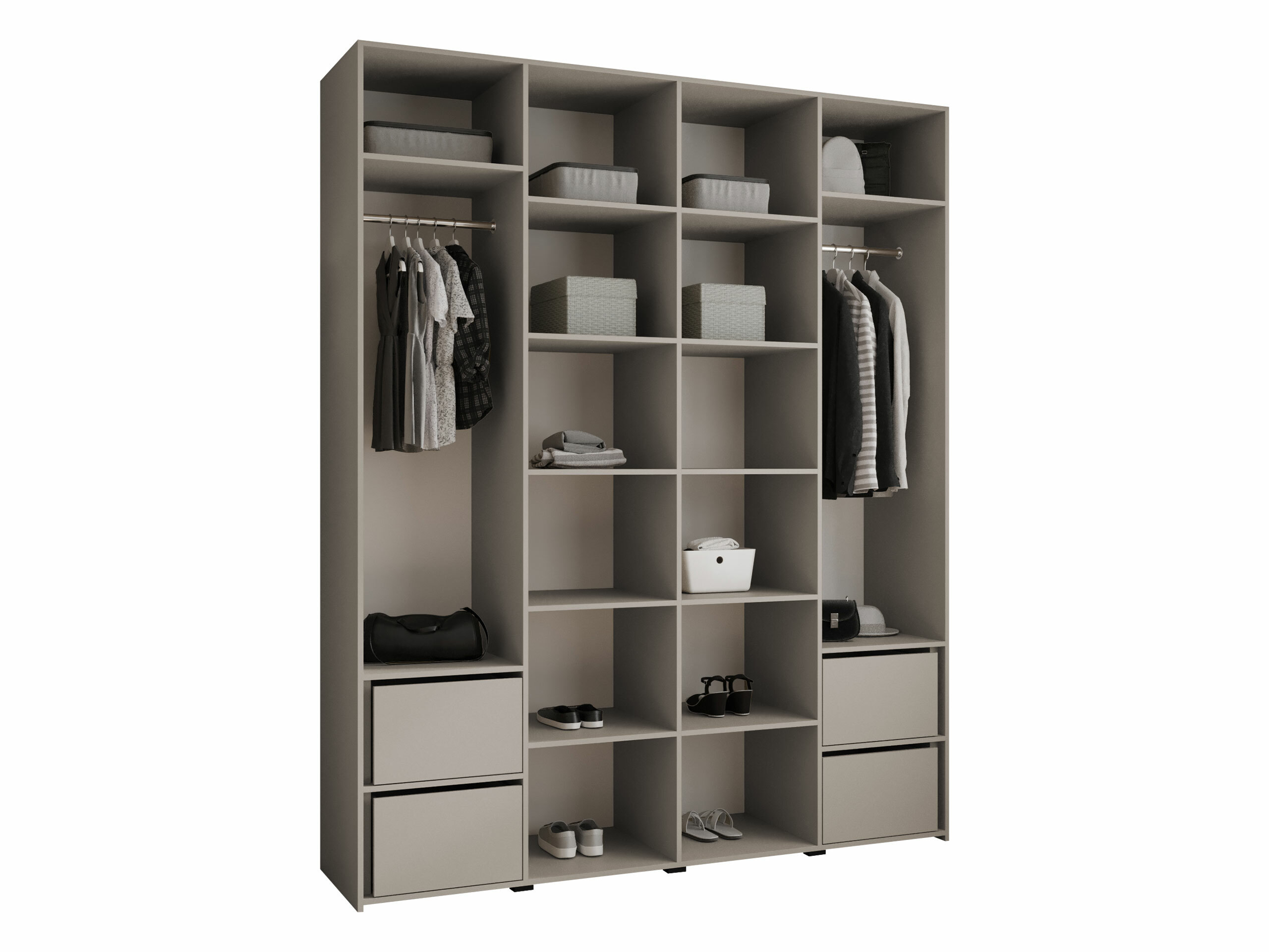 Kledingkast Hartford 574 (Wit)