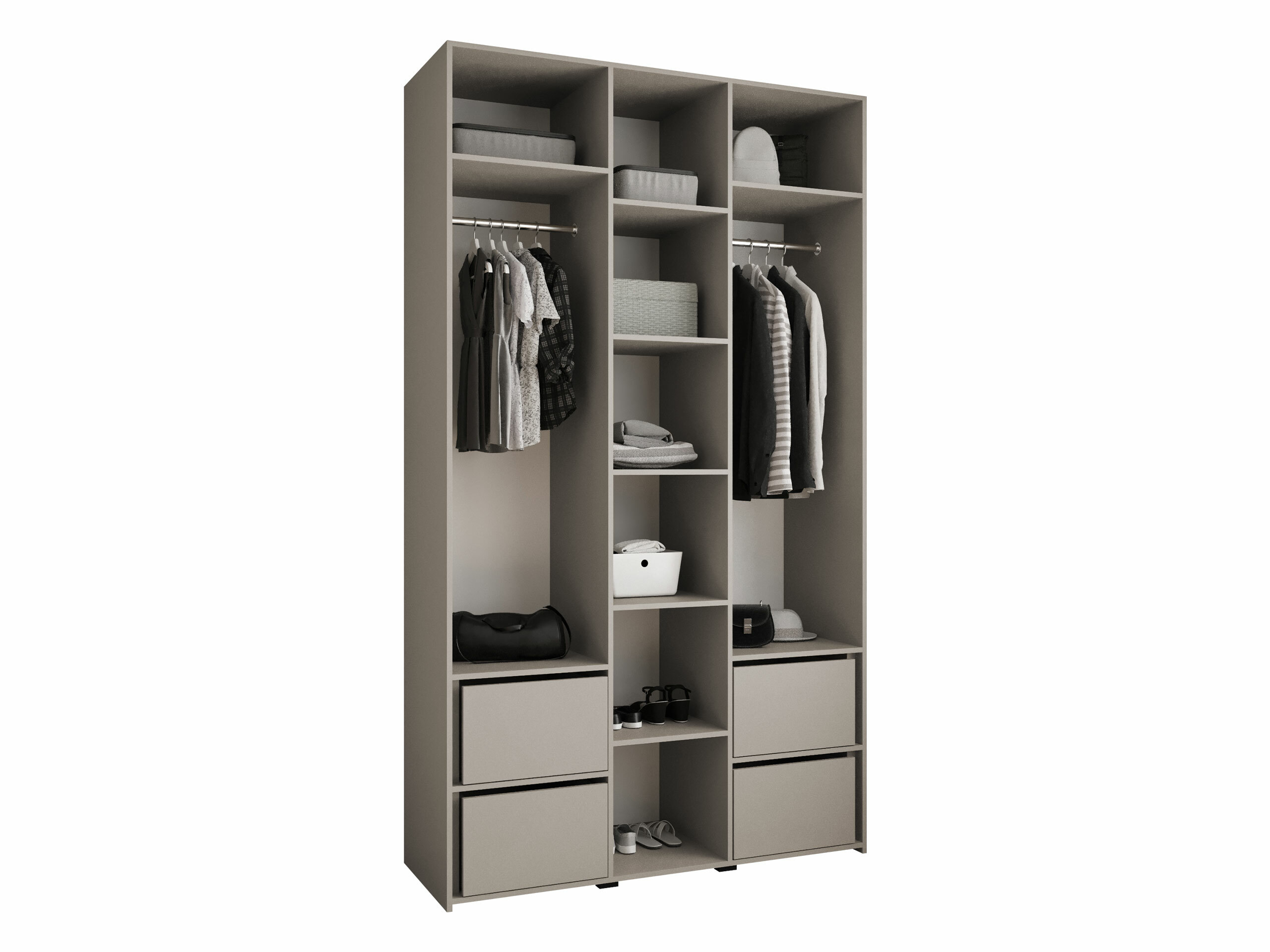 Kledingkast Hartford 544 (Wit)