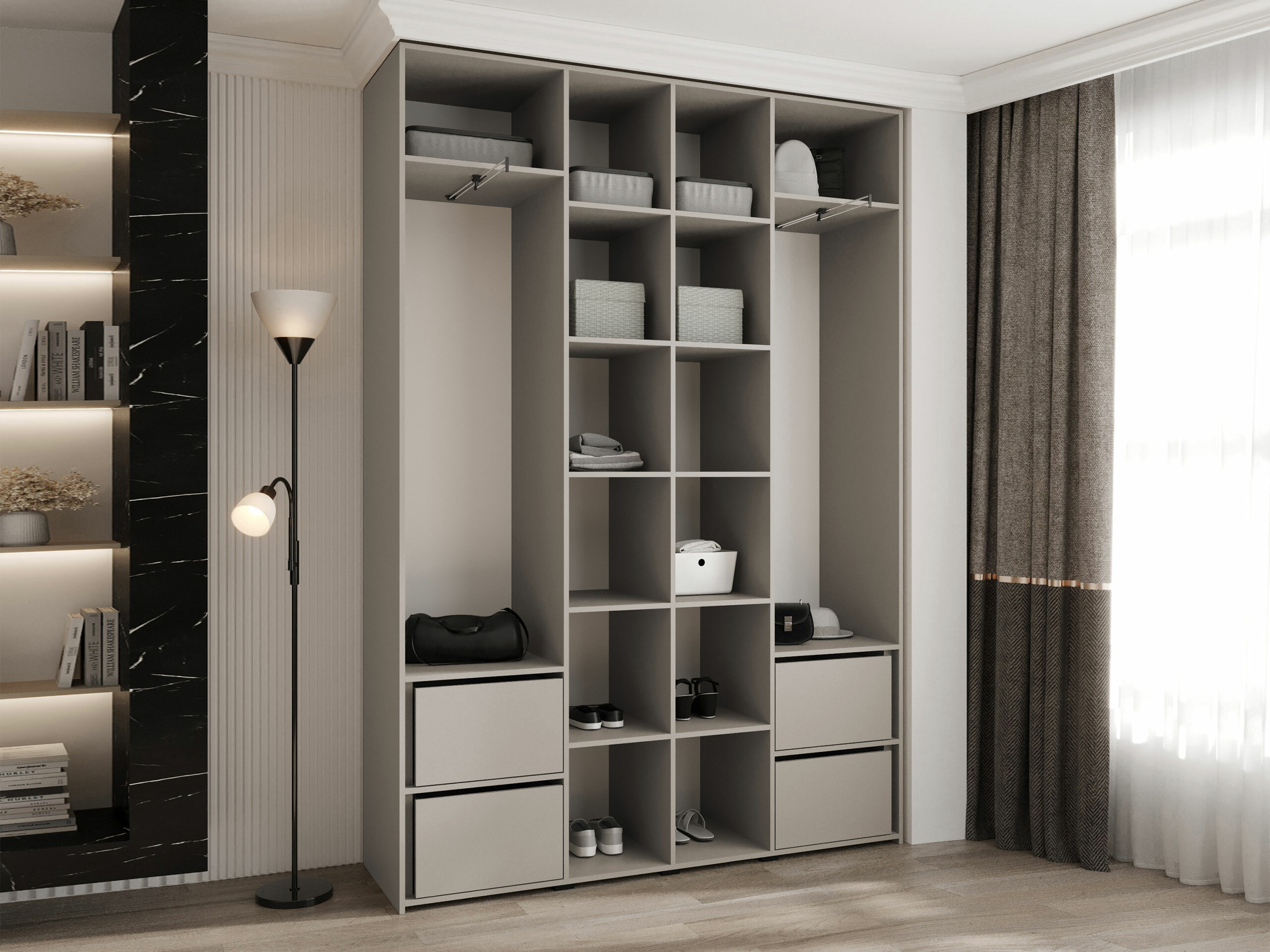 Kledingkast Hartford 554 (Kasjmier)