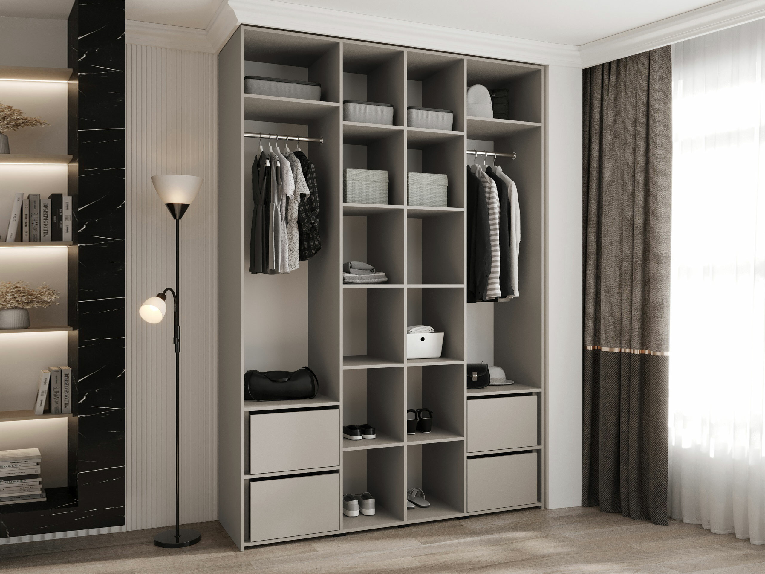 Kledingkast Hartford 554 (Kasjmier)