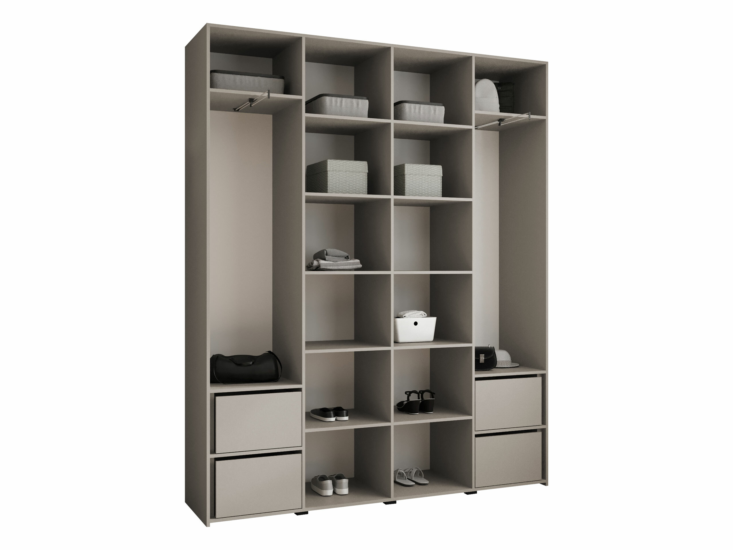 Kledingkast Hartford 554 (Wit)