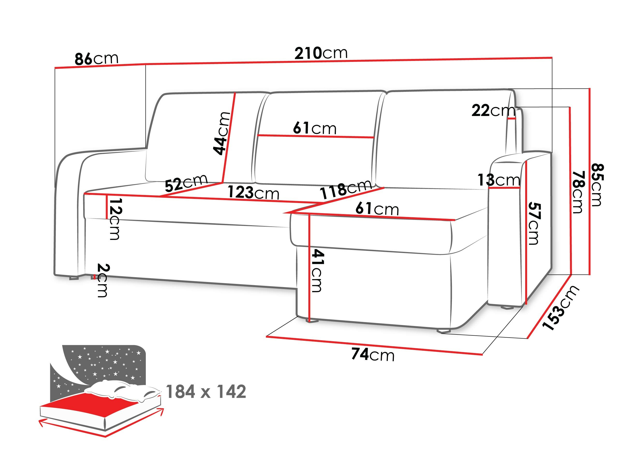 Hoekbank Rome 106 (Lux 06)