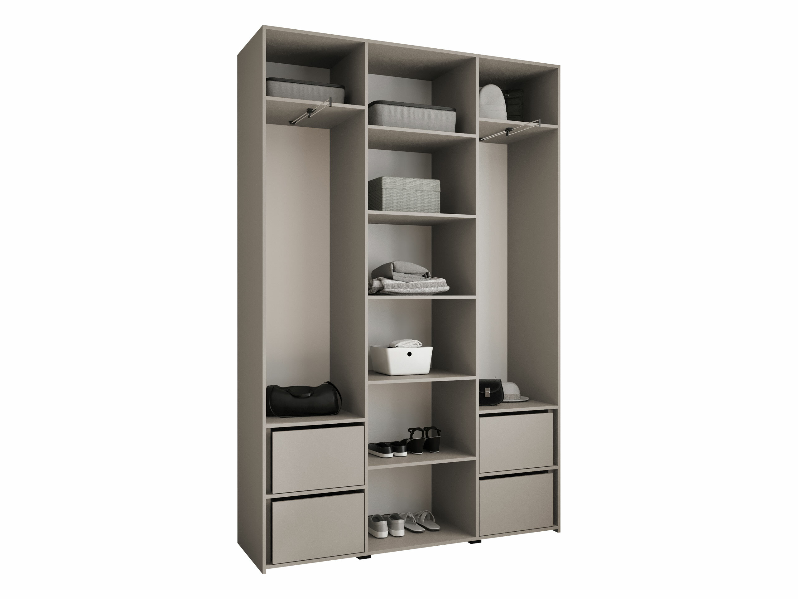 Kledingkast Hartford 544 (Wit)