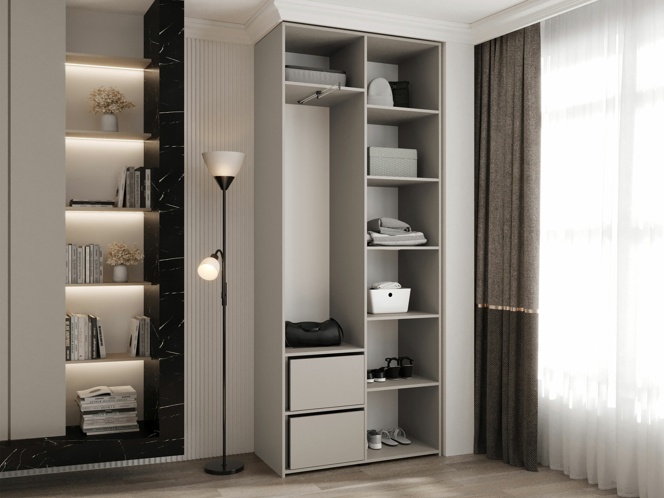 Kledingkast Hartford 562 (Wit)