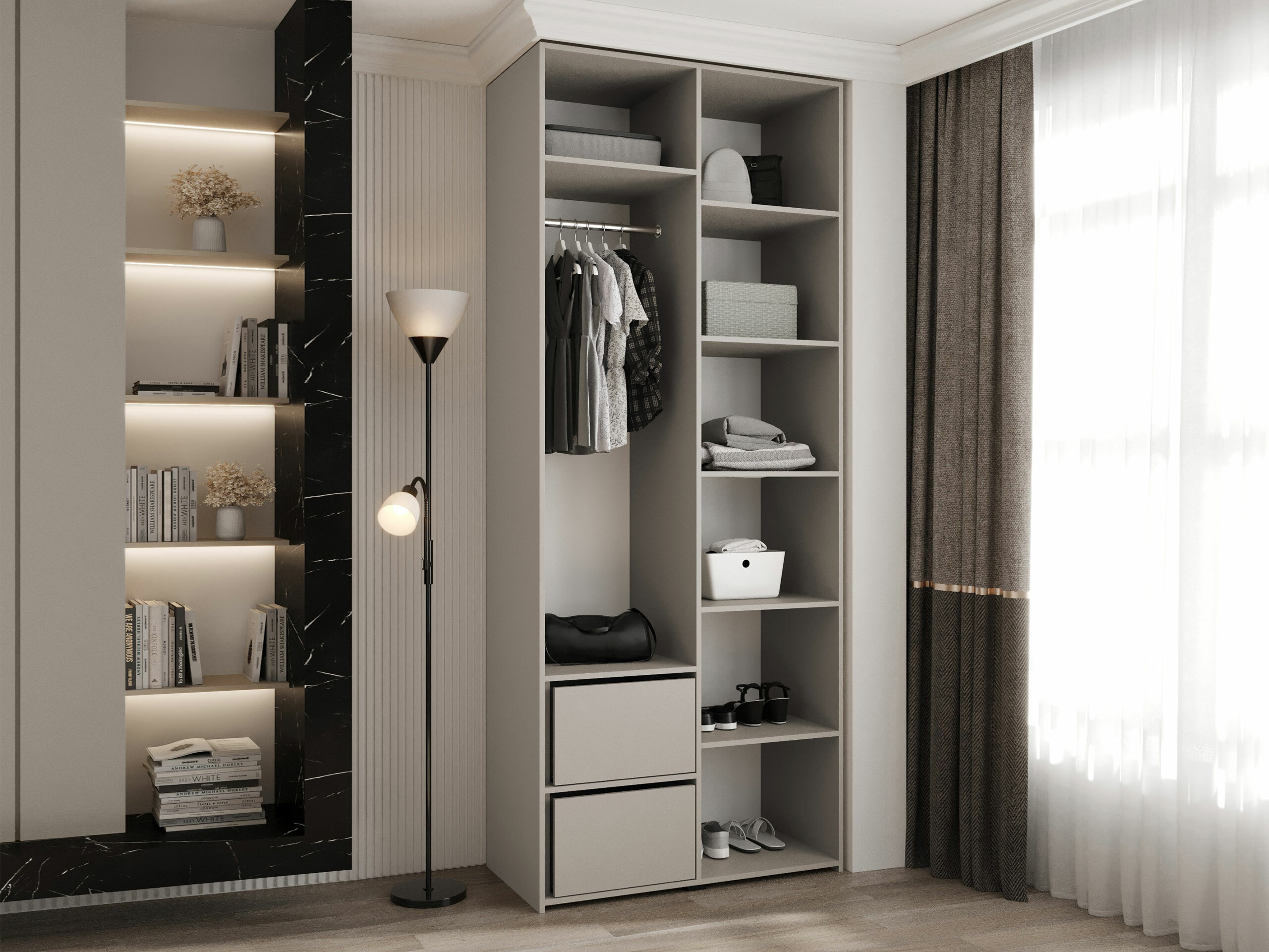 Kledingkast Hartford 562 (Wit)