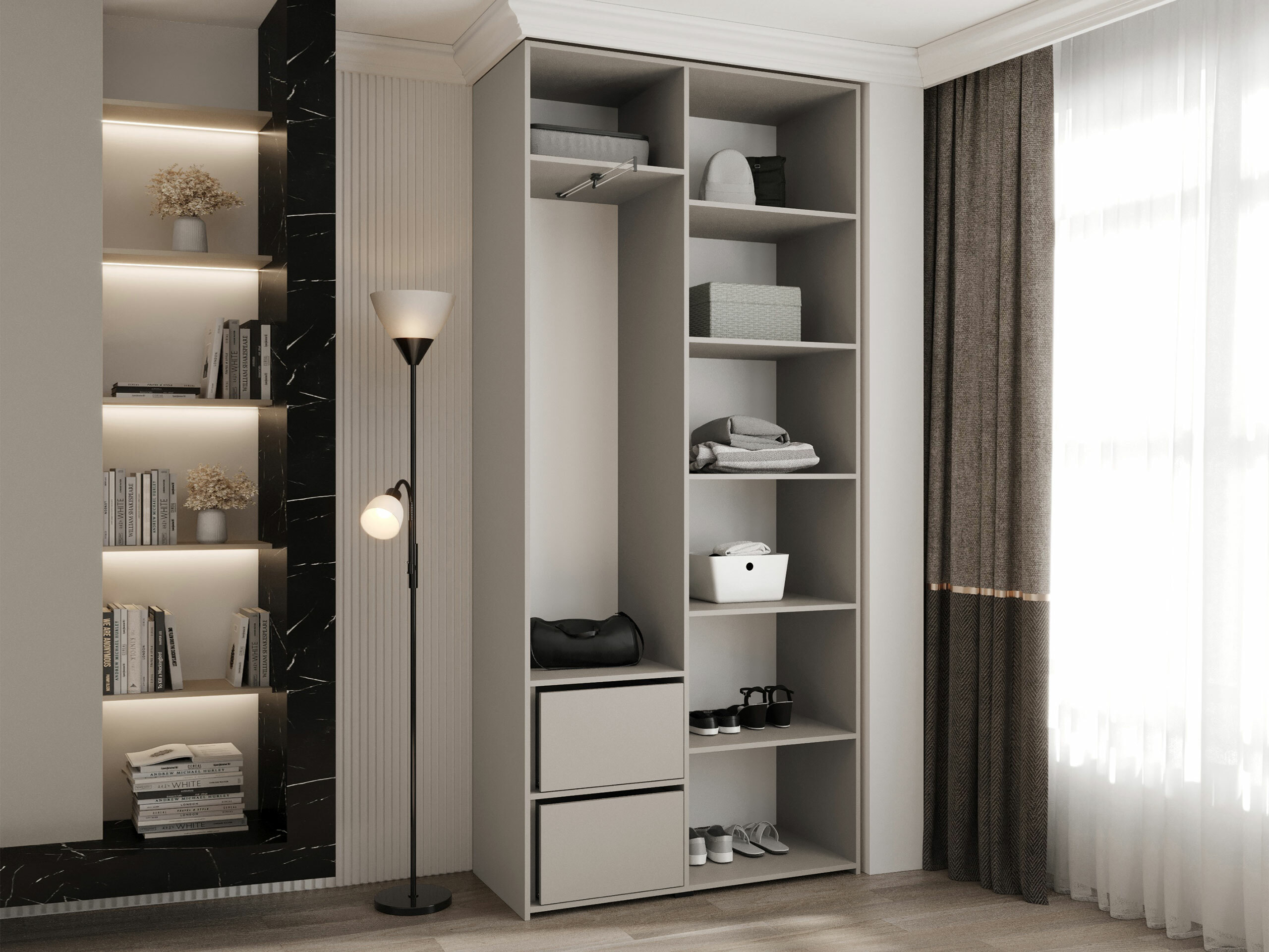 Kledingkast Hartford 562 (Wit)