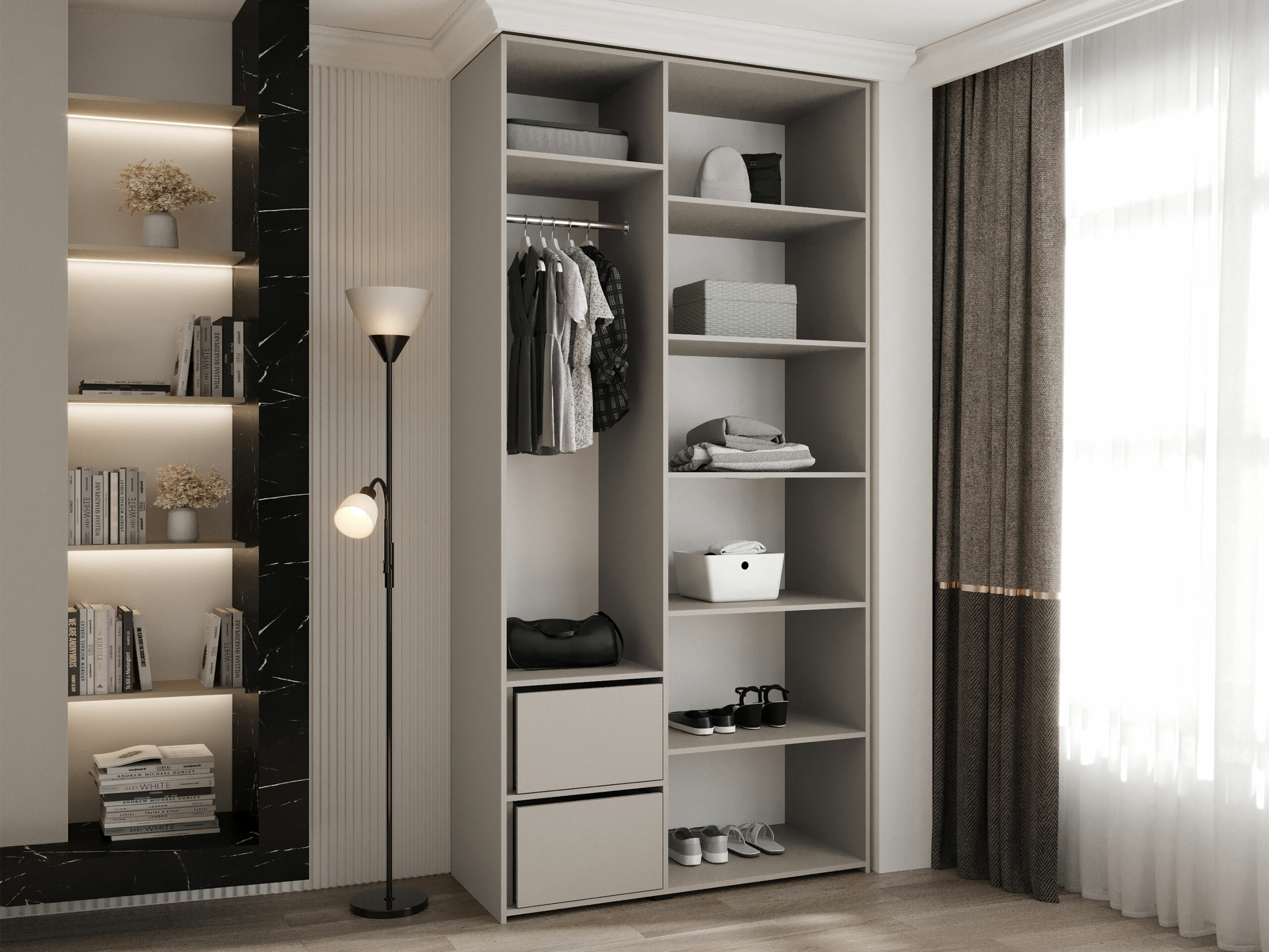 Kledingkast Hartford 563 (Kasjmier)