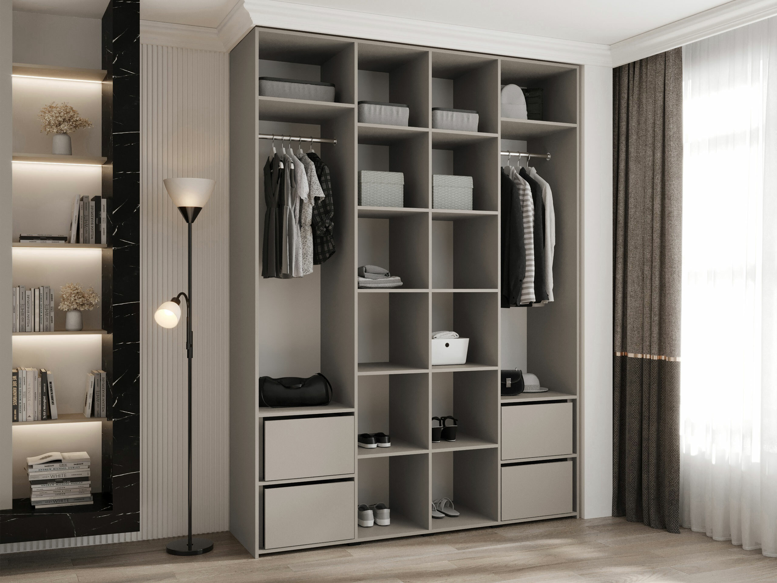 Kledingkast Hartford 564 (Wit)