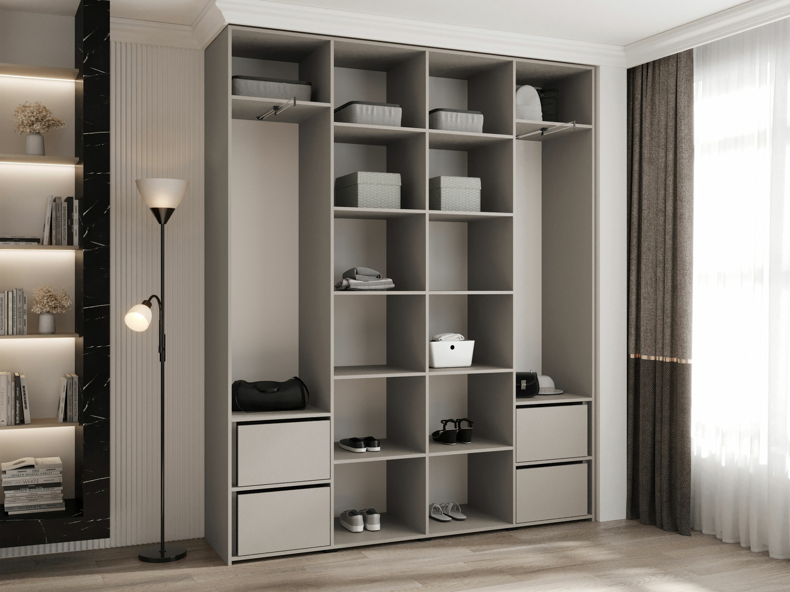 Kledingkast Hartford 564 (Wit)