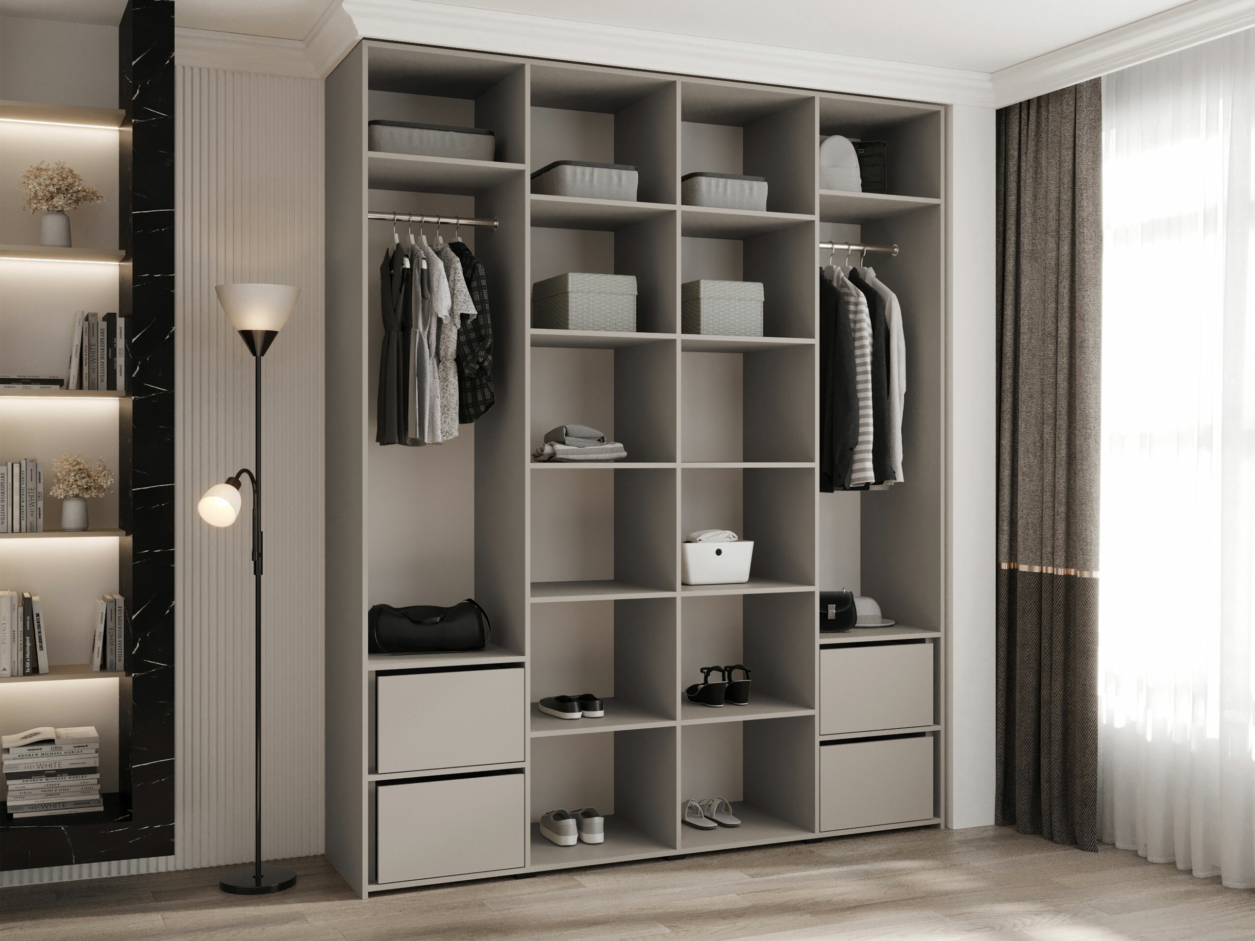 Kledingkast Hartford 564 (Wit)