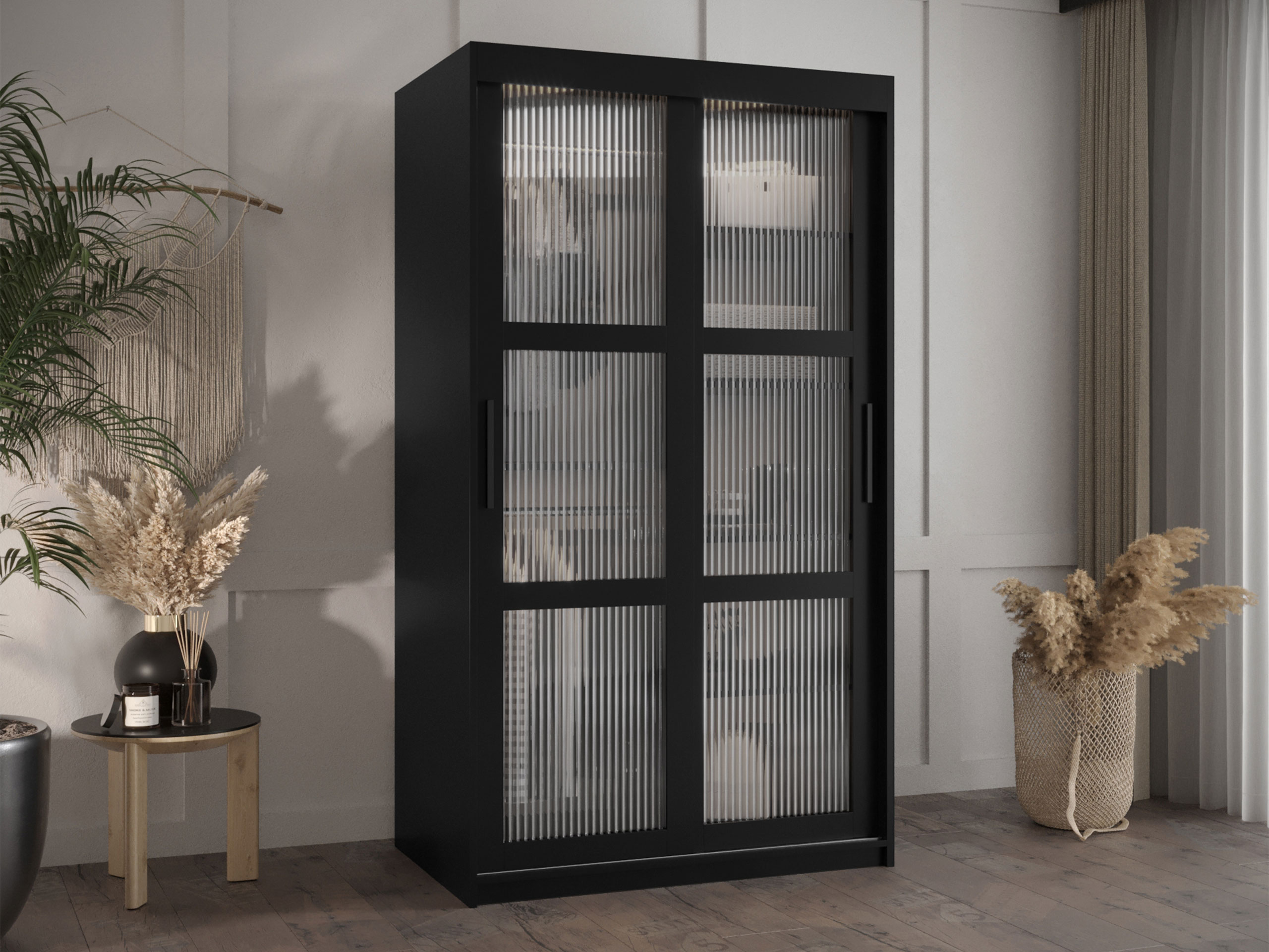 Kledingkast Hartford 575 (Zwart)