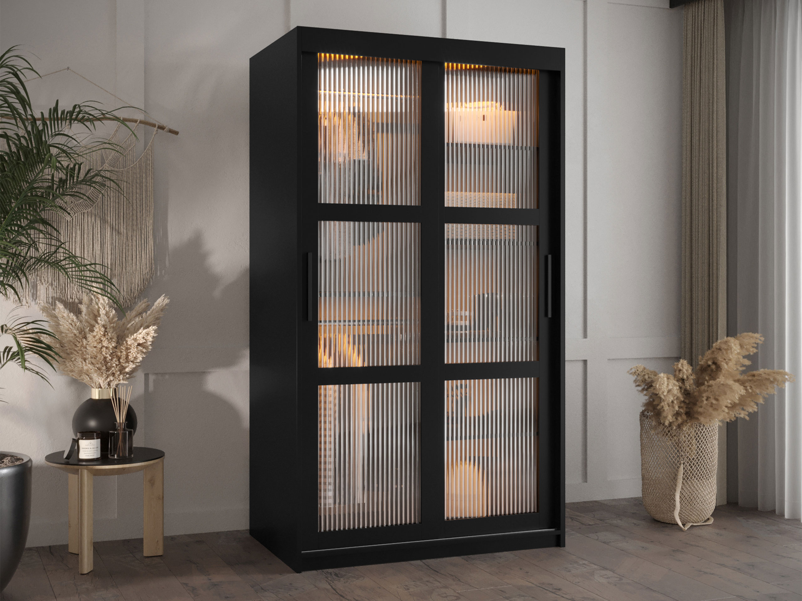 Kledingkast Hartford 575 (Zwart)