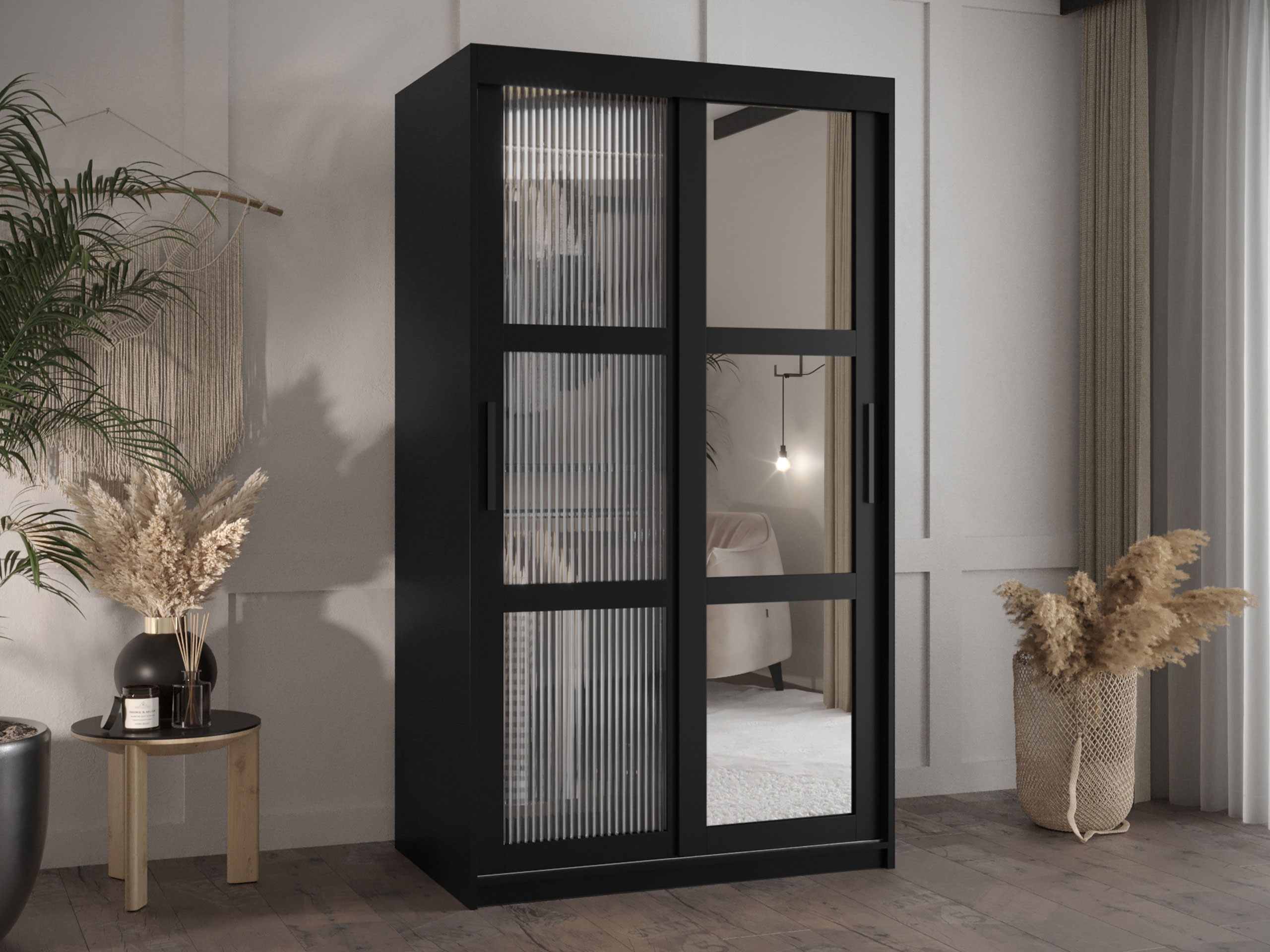 Kledingkast Hartford 576 (Zwart)