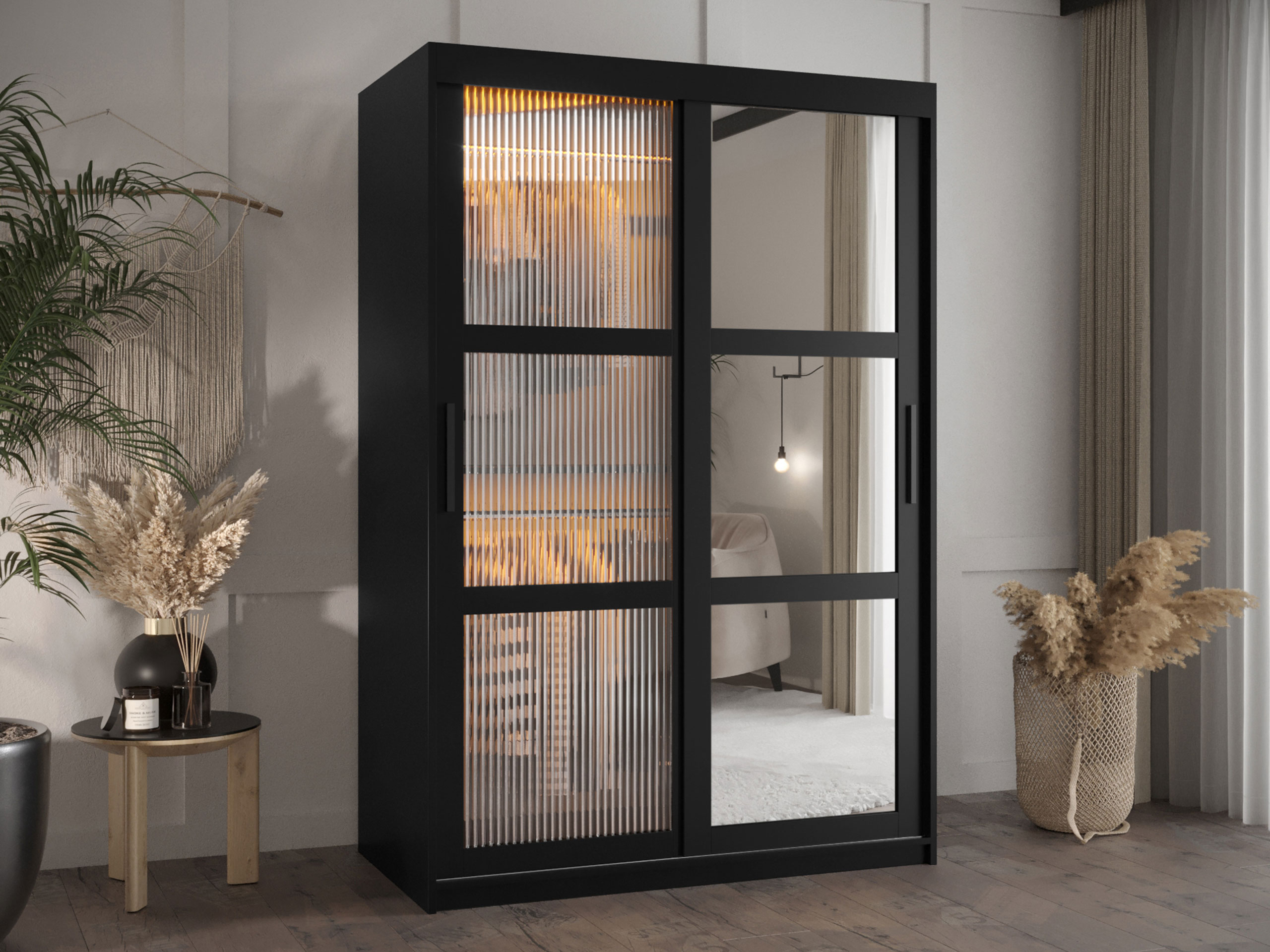 Kledingkast Hartford 576 (Zwart)