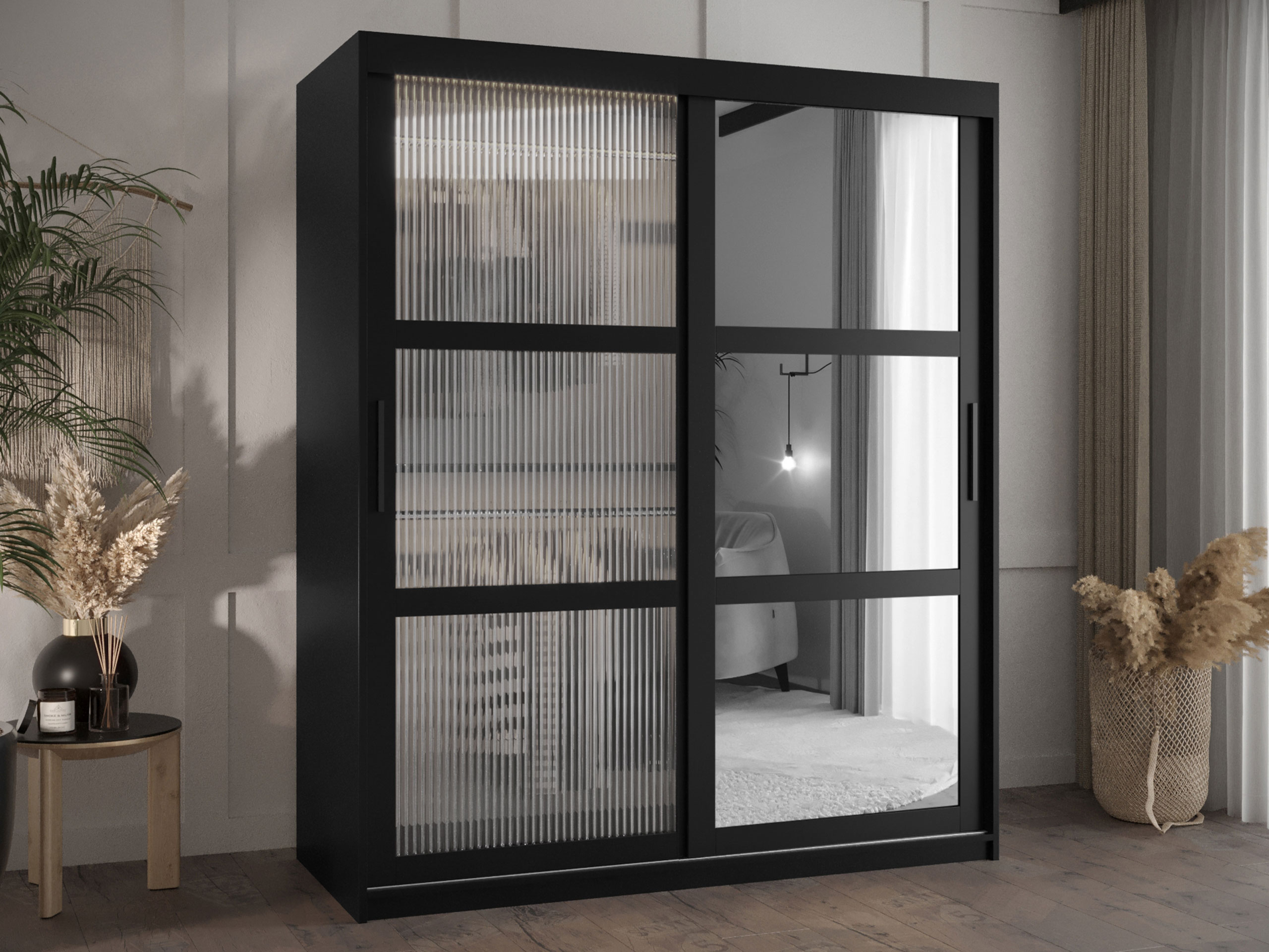 Kledingkast Hartford 576 (Zwart)