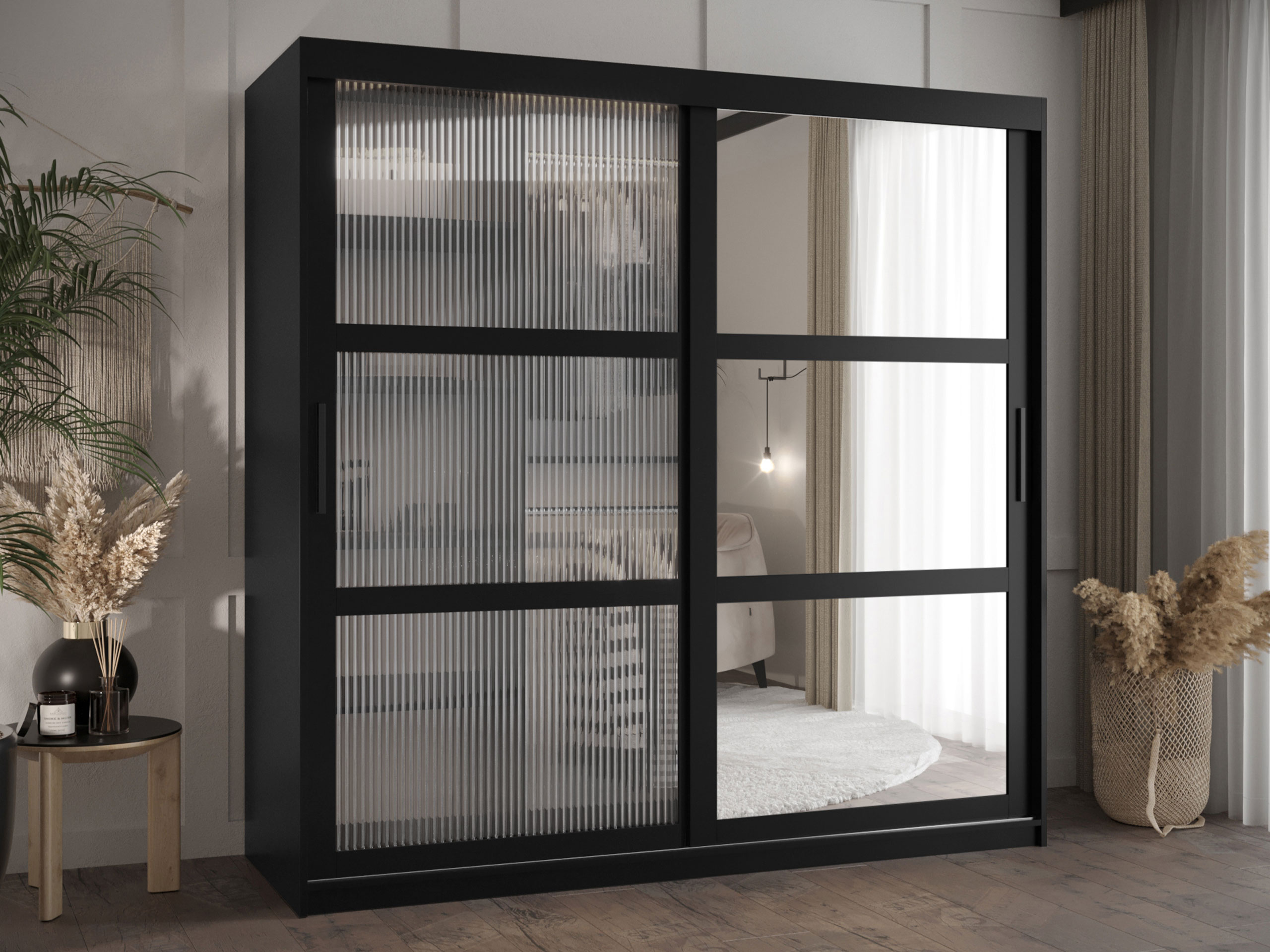 Kledingkast Hartford 576 (Zwart)