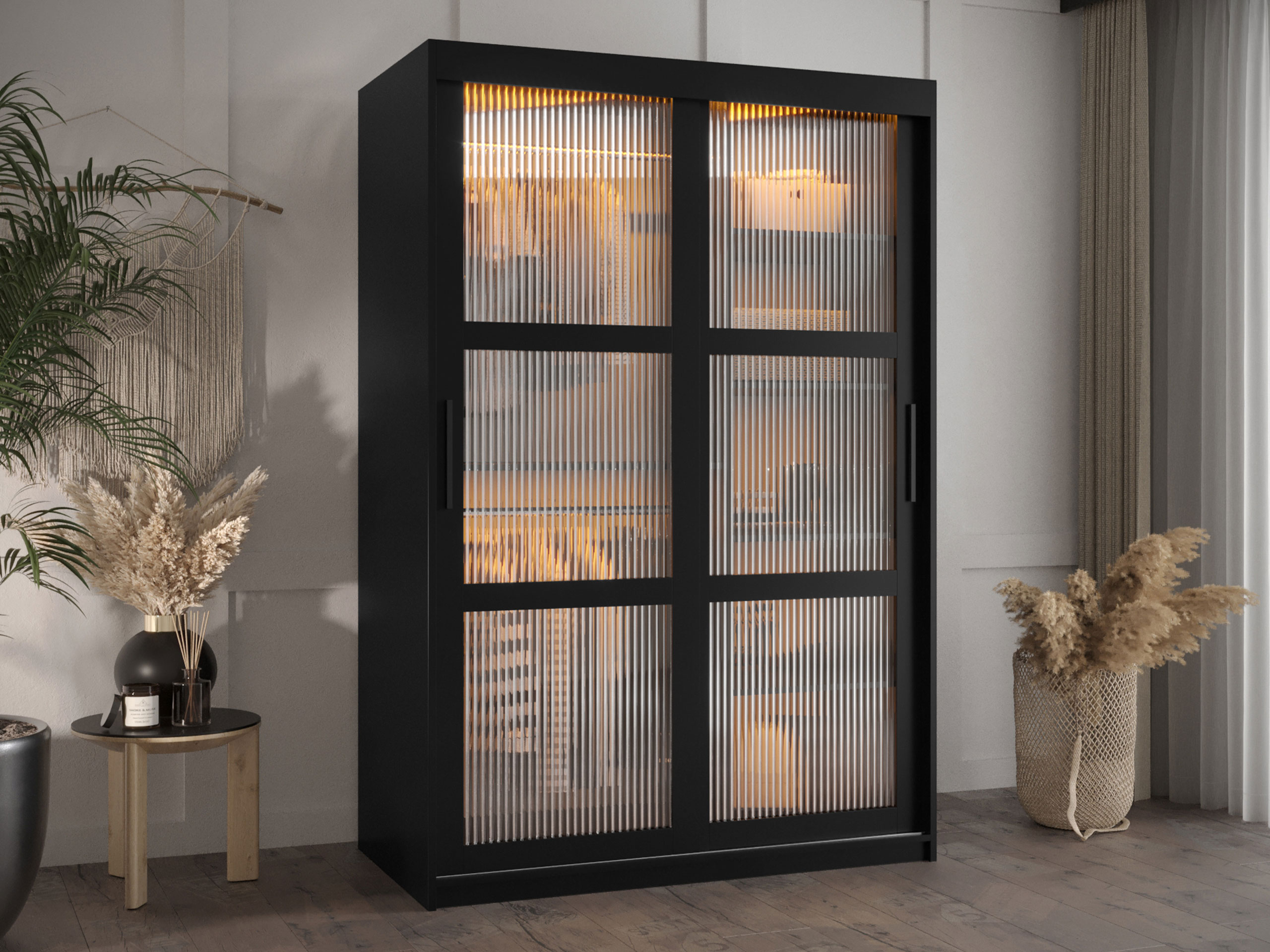 Kledingkast Hartford 575 (Zwart)