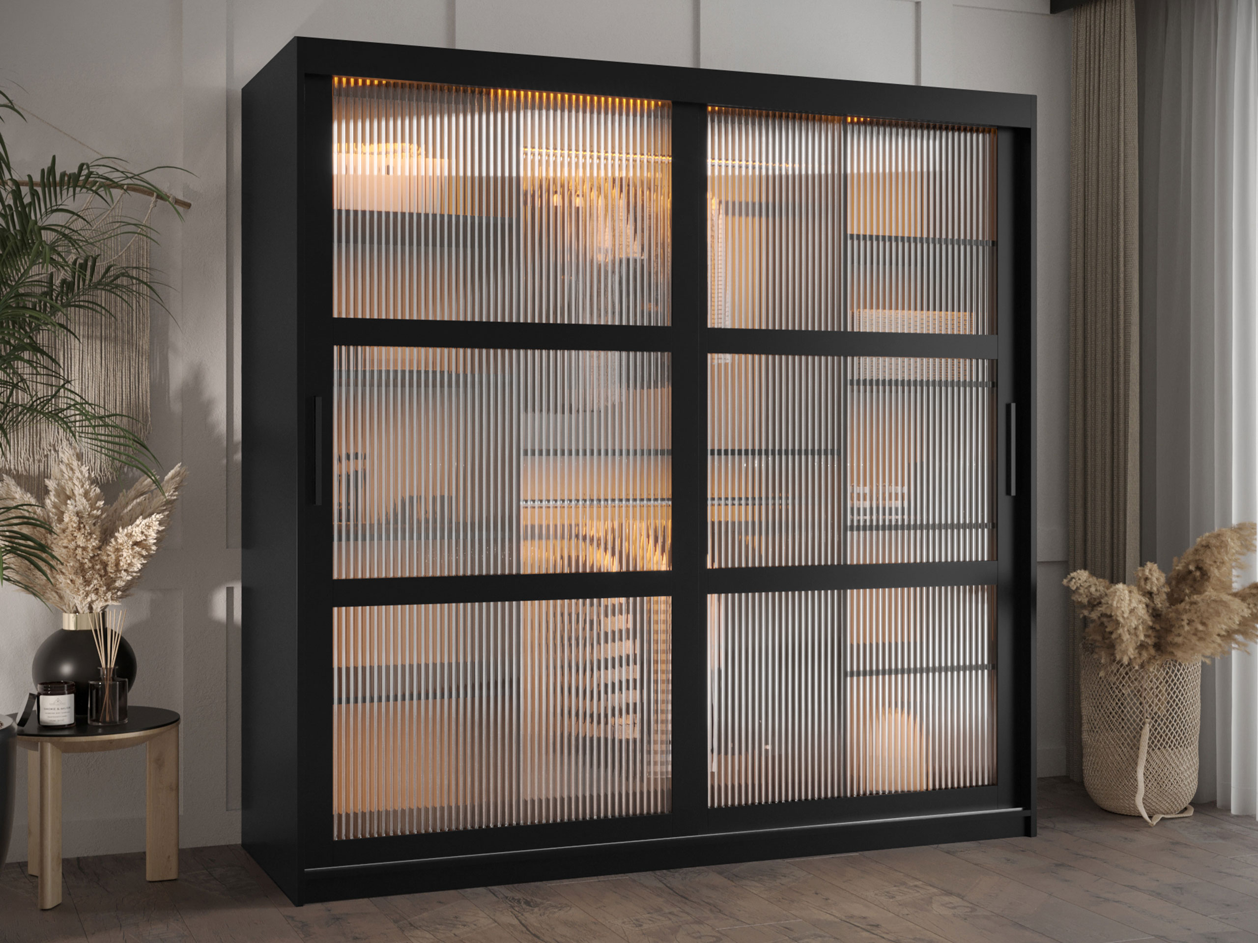 Kledingkast Hartford 575 (Zwart)