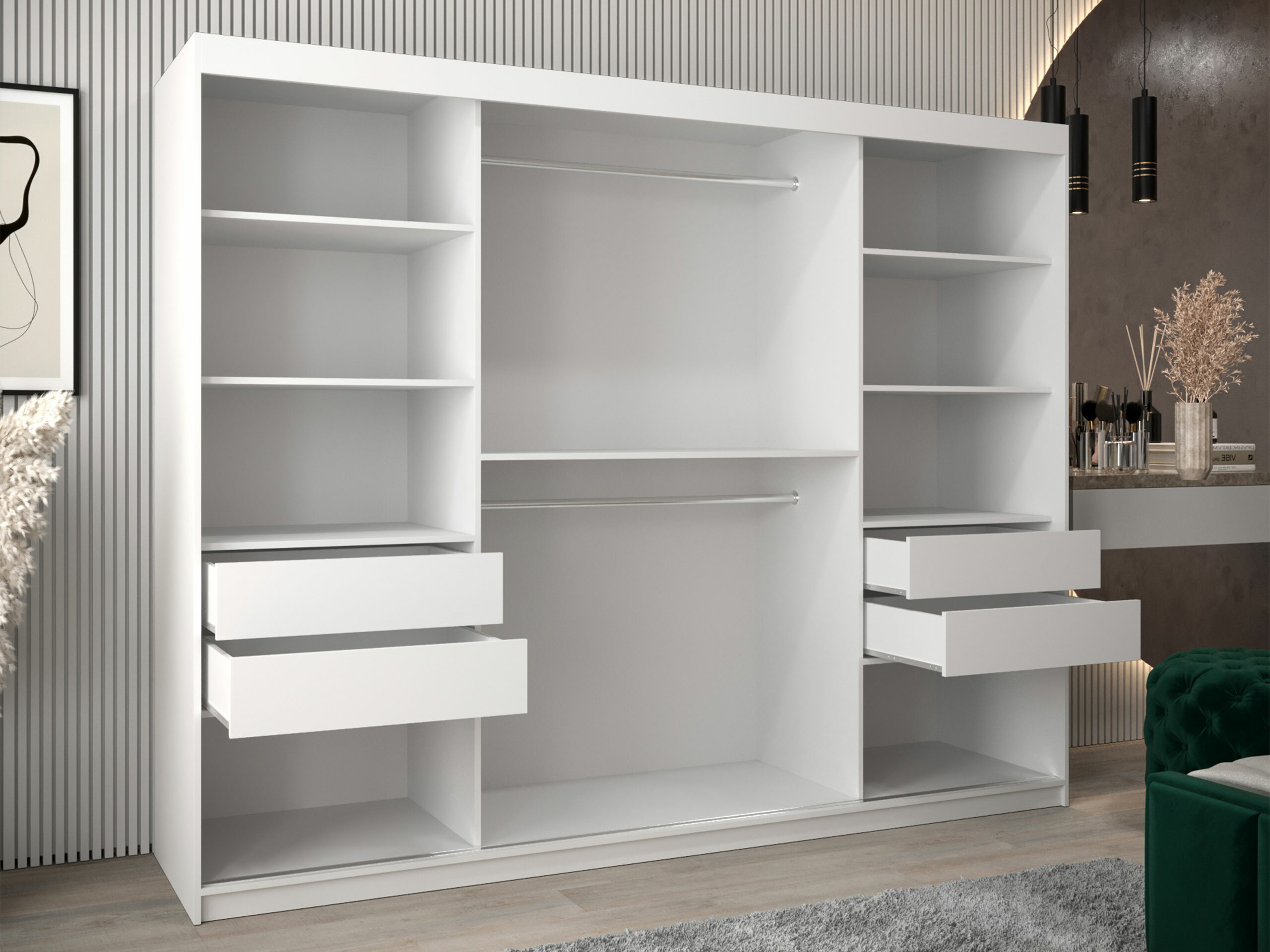 Kledingkast Hartford 575 (Wit)