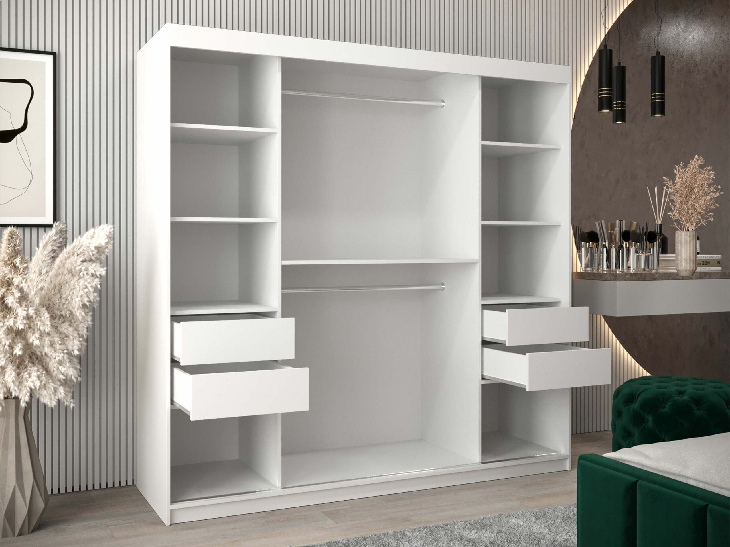 Kledingkast Hartford 577 (Wit)