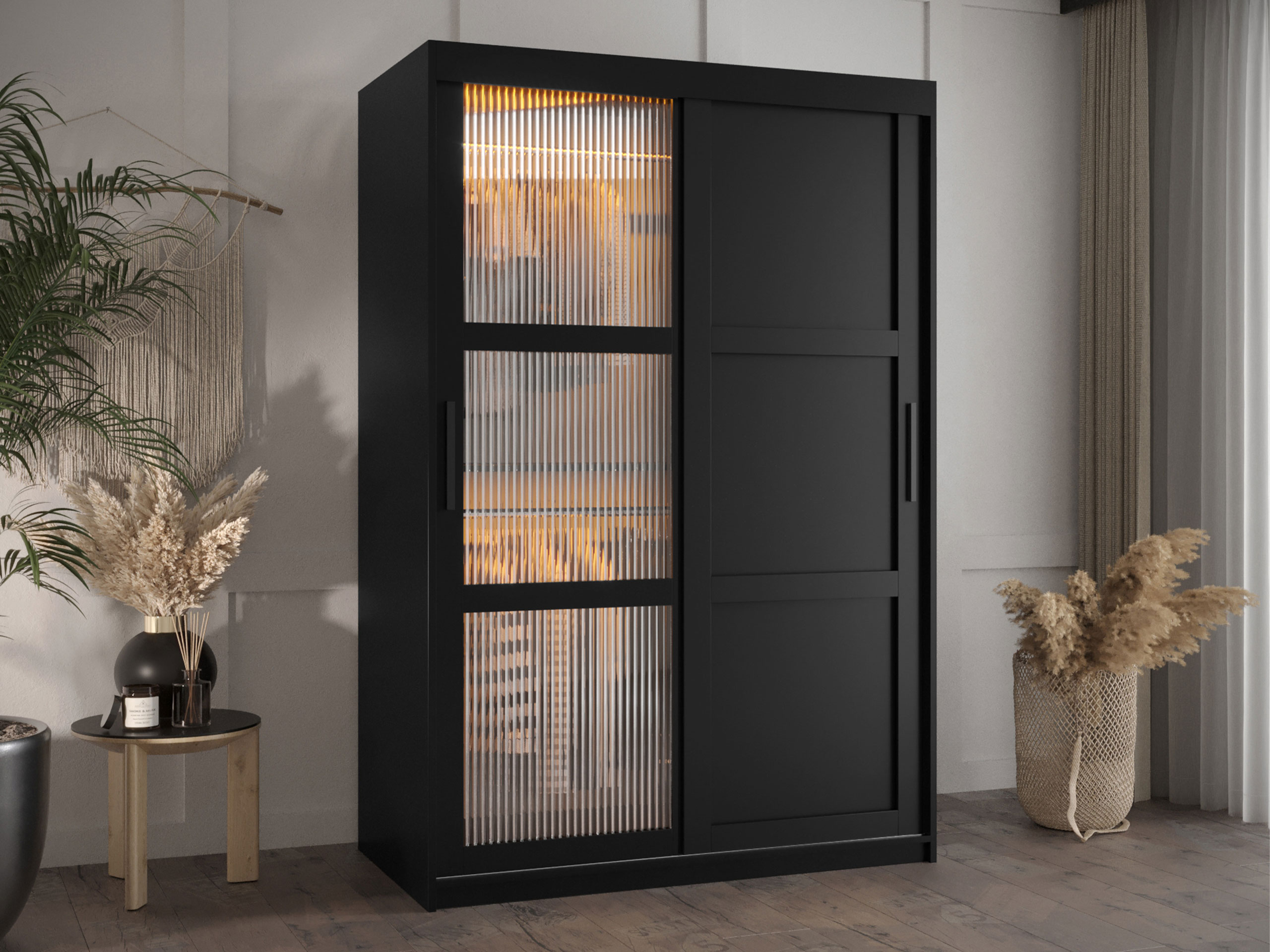 Kledingkast Hartford 577 (Zwart)