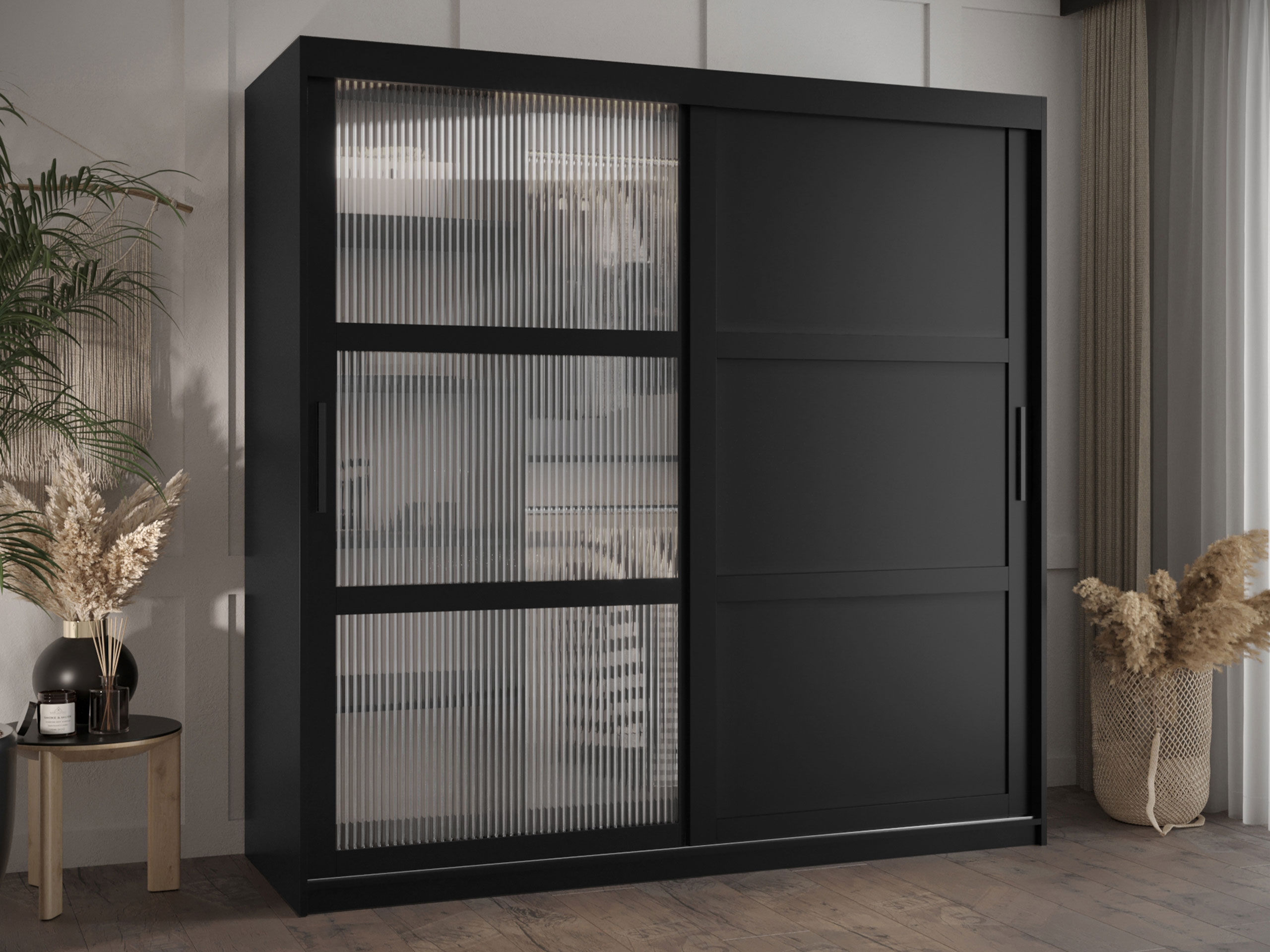 Kledingkast Hartford 577 (Zwart)