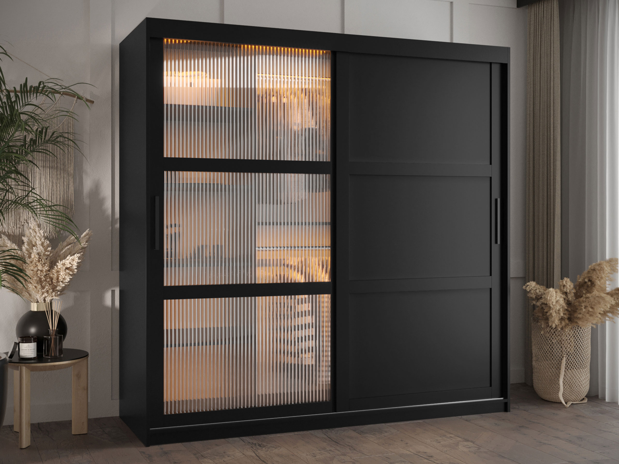 Kledingkast Hartford 577 (Zwart)