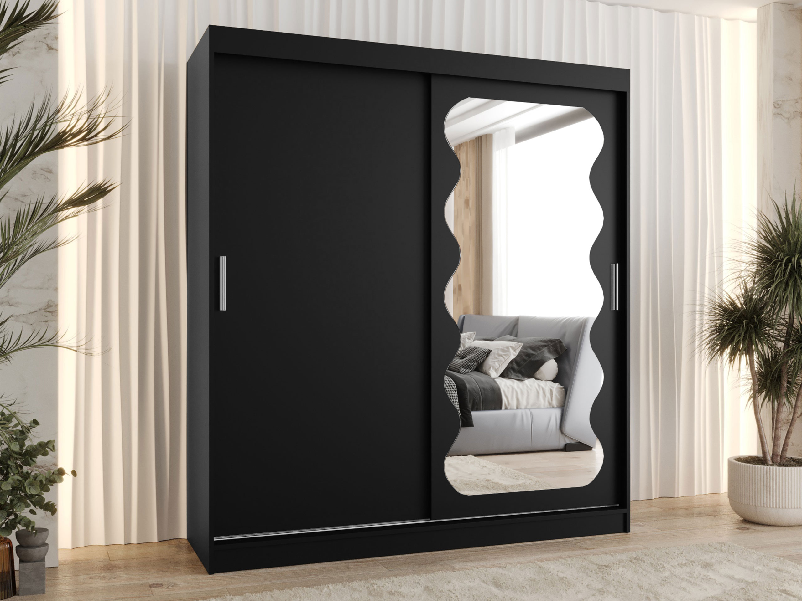 Kledingkast Hartford 578 (Zwart)