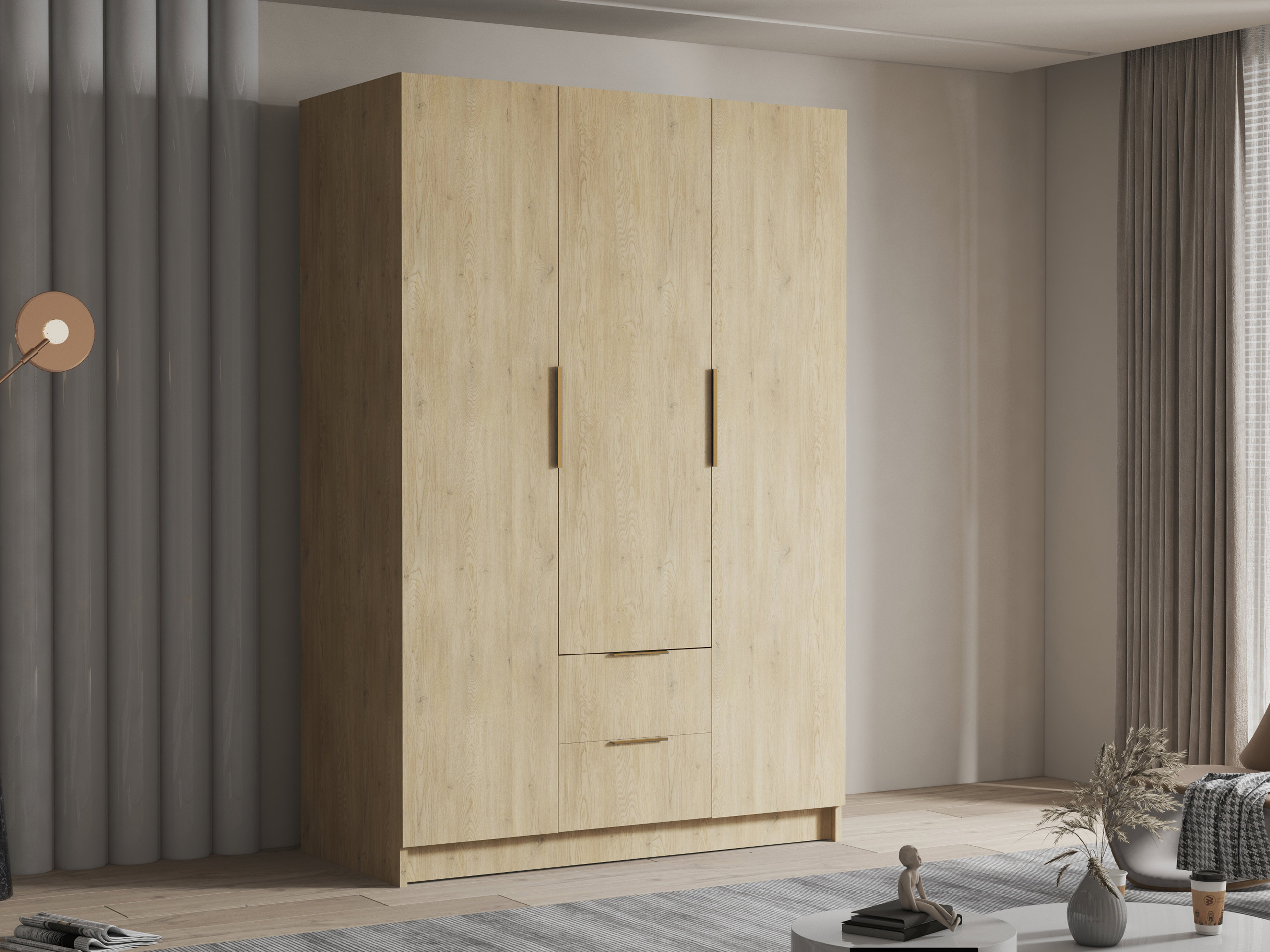 Kledingkast Closico 200 (Eiken)