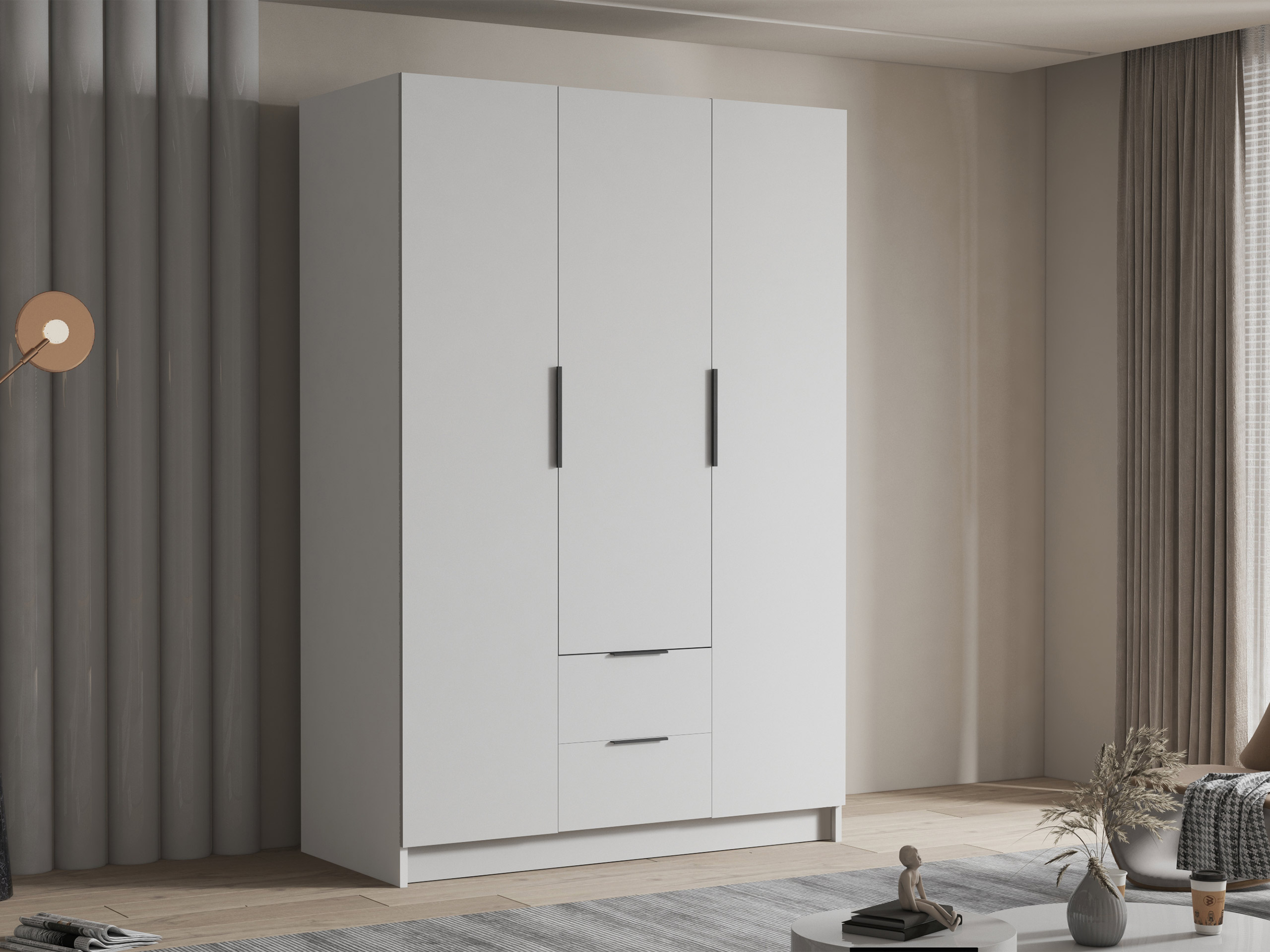 Kledingkast Closico 200 (Wit)