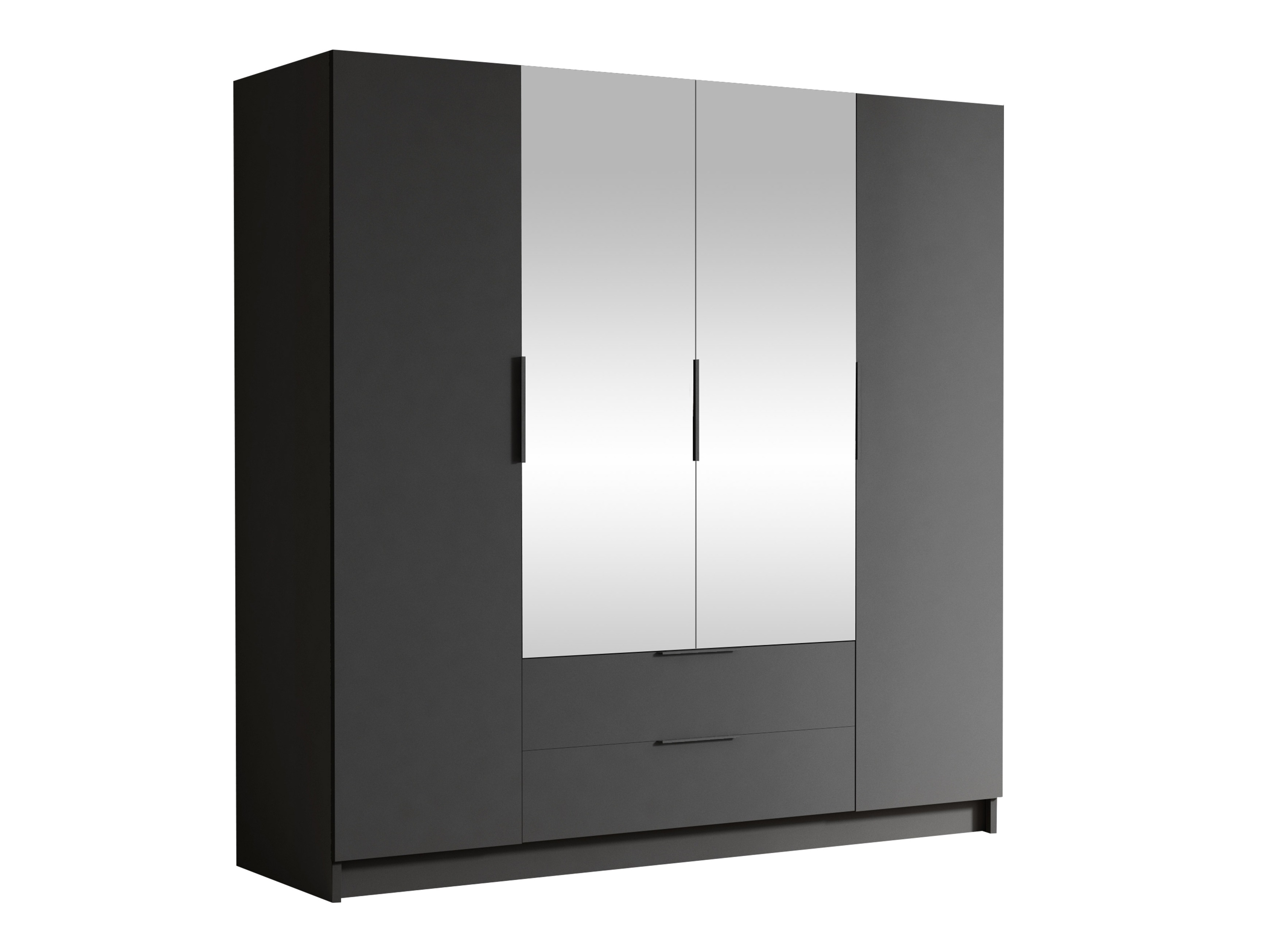 Kledingkast Closico Cadron II (Zwart)