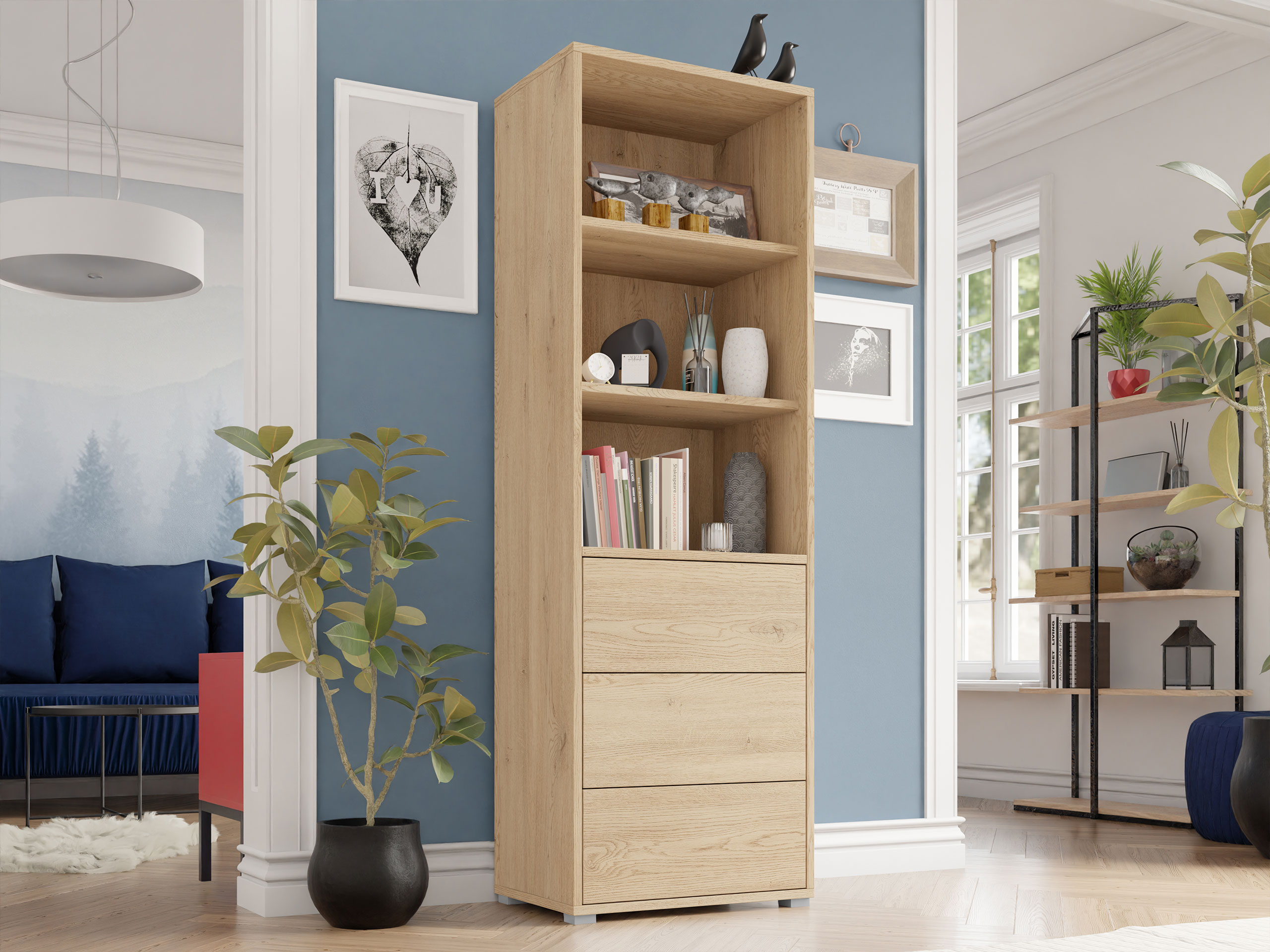 Boekenkast Comfivo Fersoe 105 (Eiken)